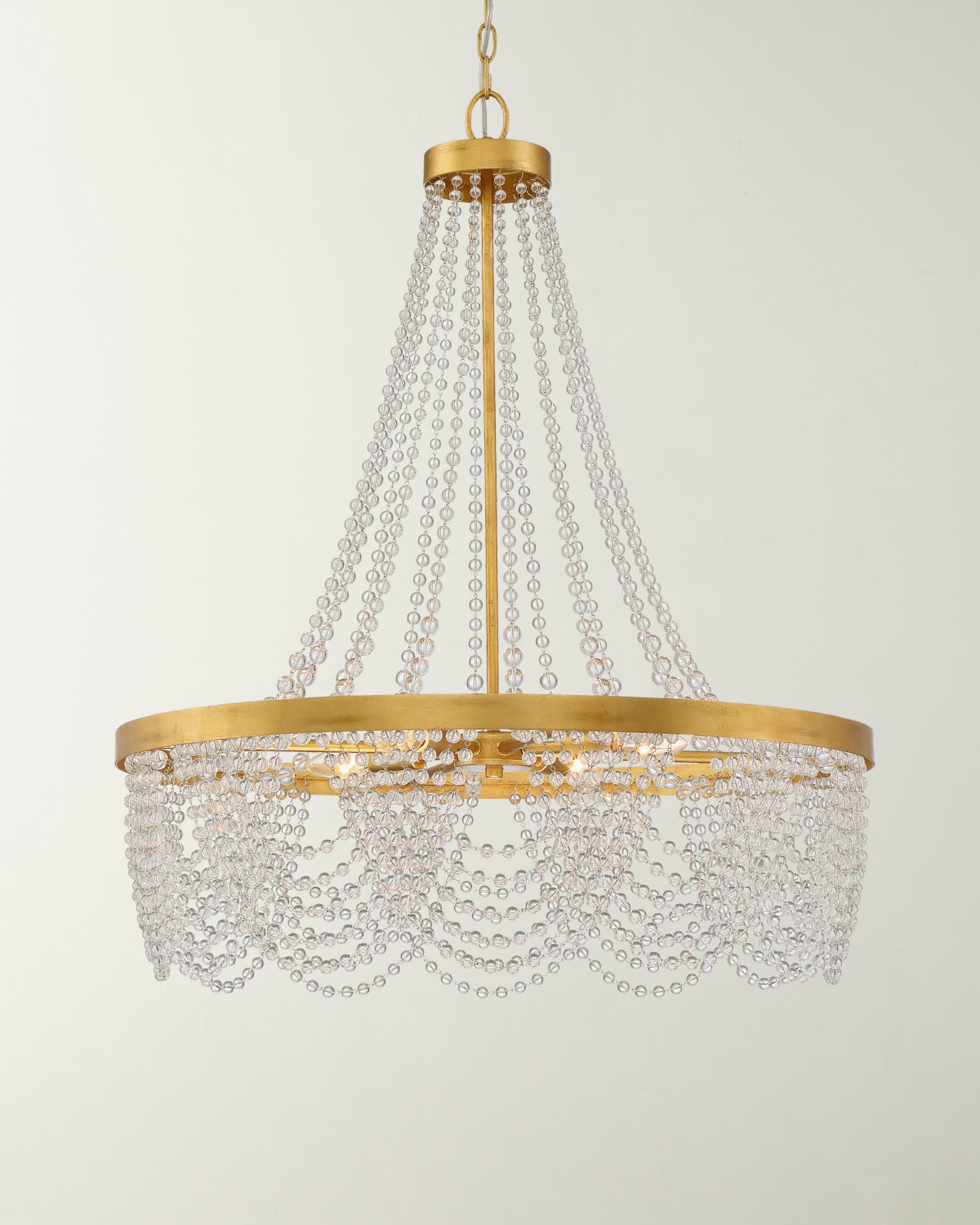 Antique gold chandelier light discount