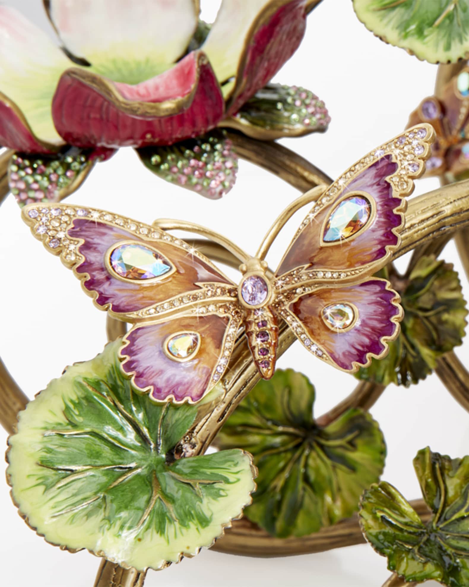 Jay Strongwater Floral & Butterfly Candelabra | Horchow