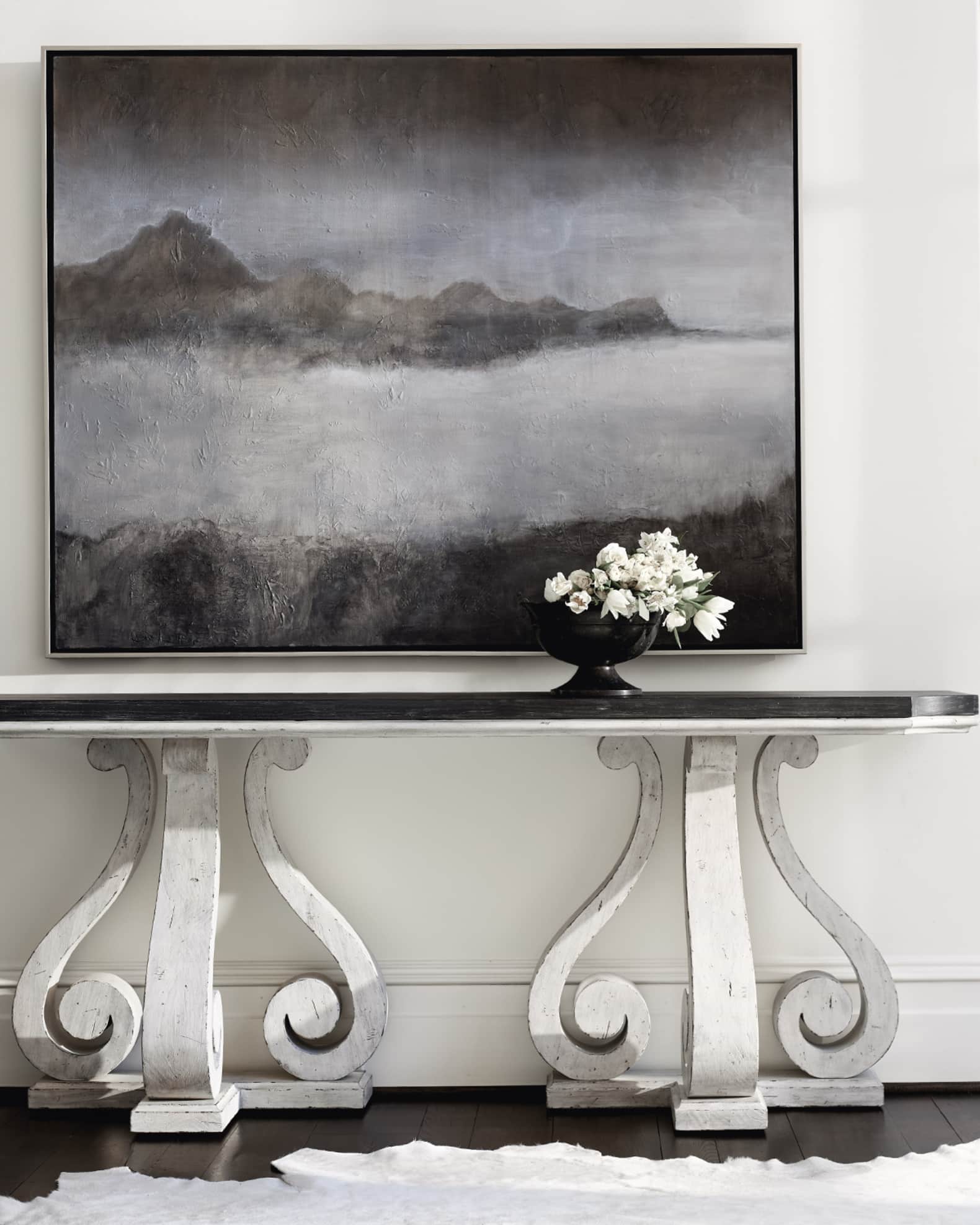 Pedestal store console table
