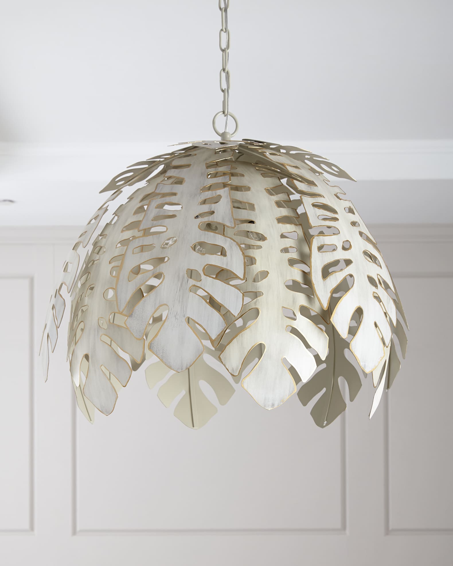 Palm leaf ceiling light sale
