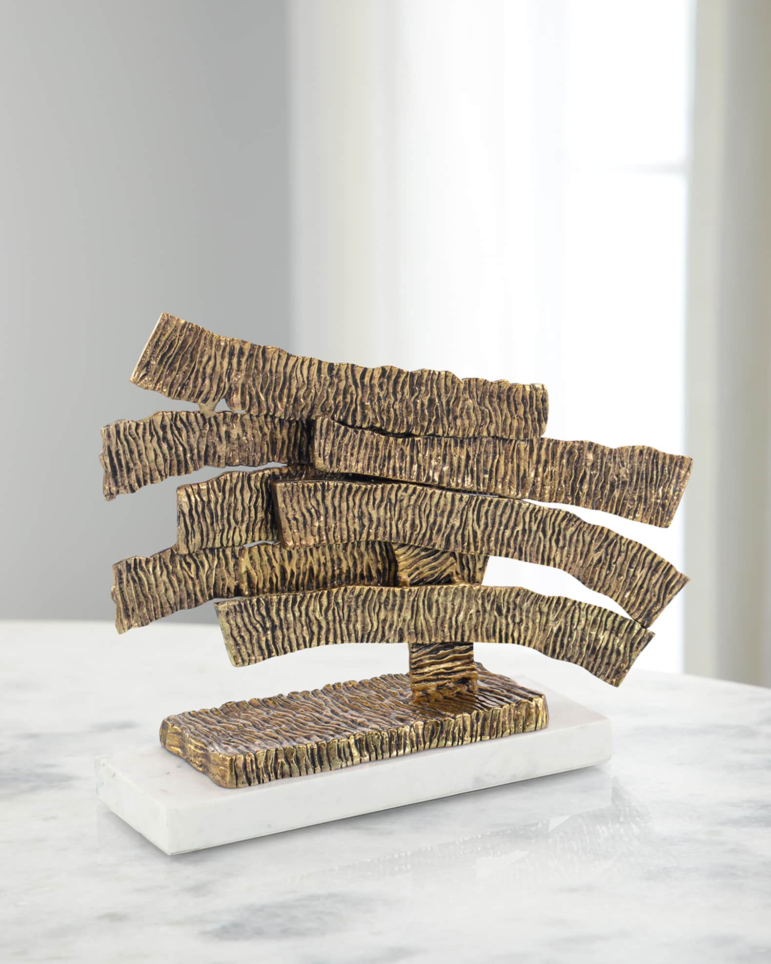 John-Richard Collection Crinkle Swoosh Sculpture