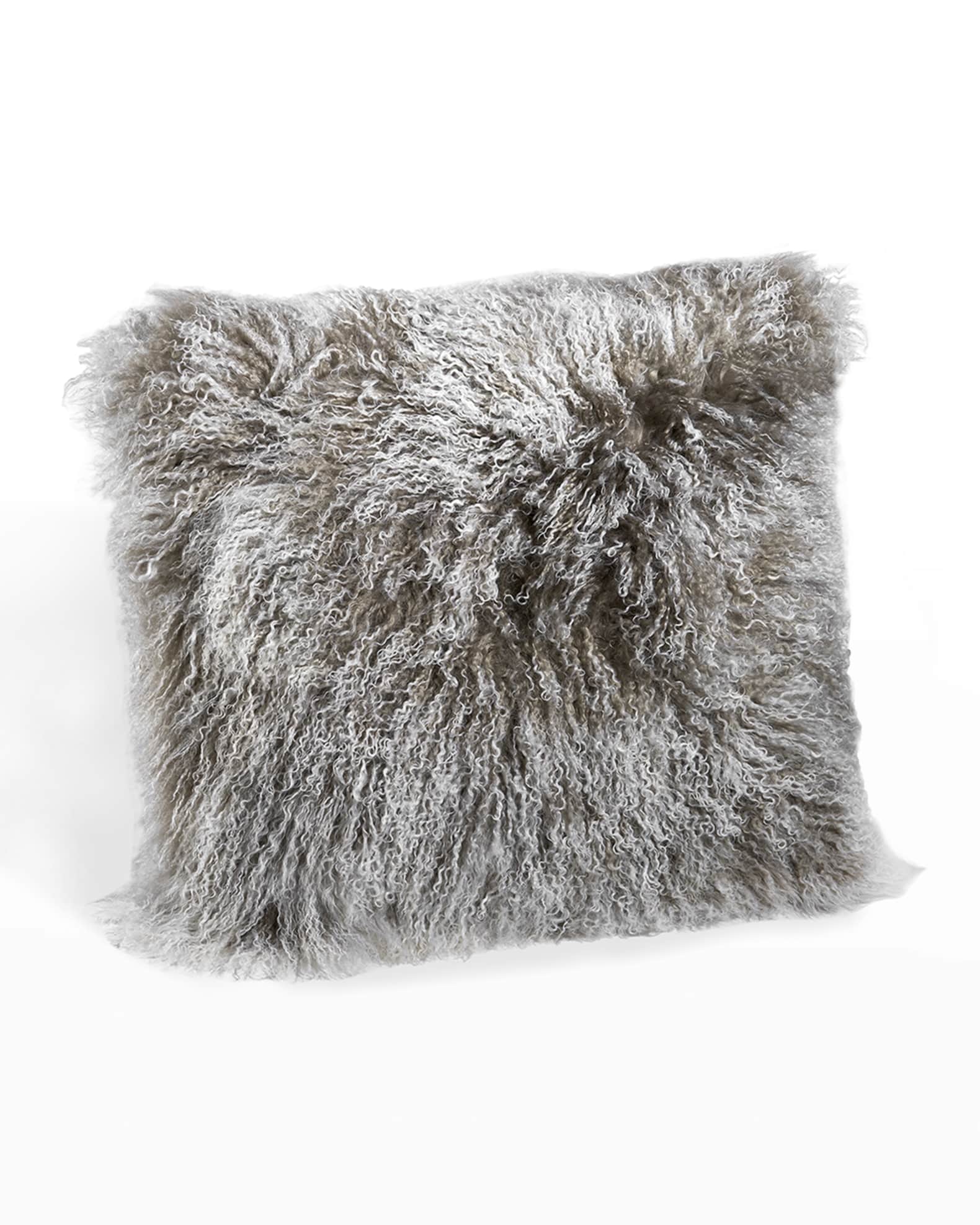 Tibetan lamb fur pillow online