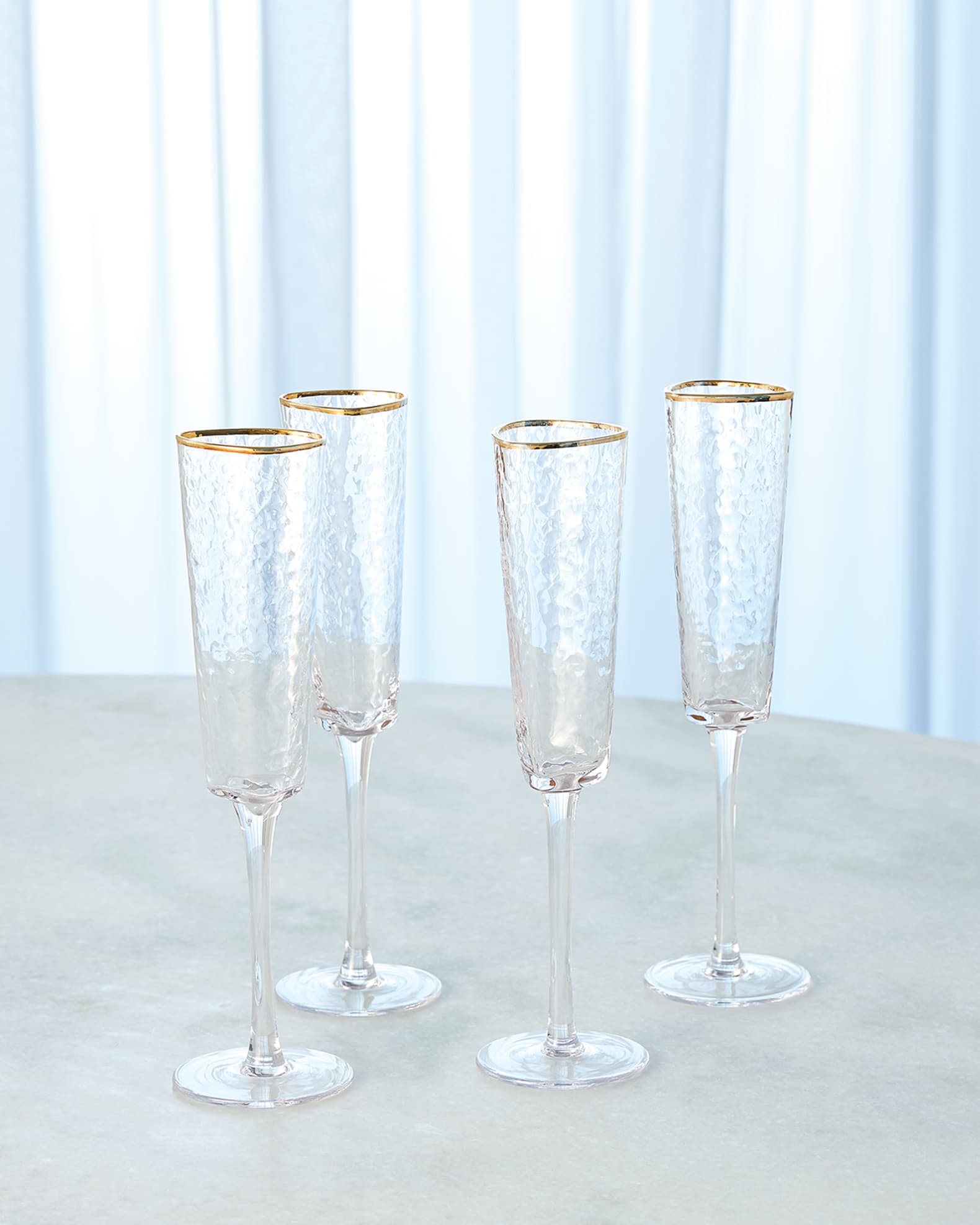 Clear glasses best sale with gold trim