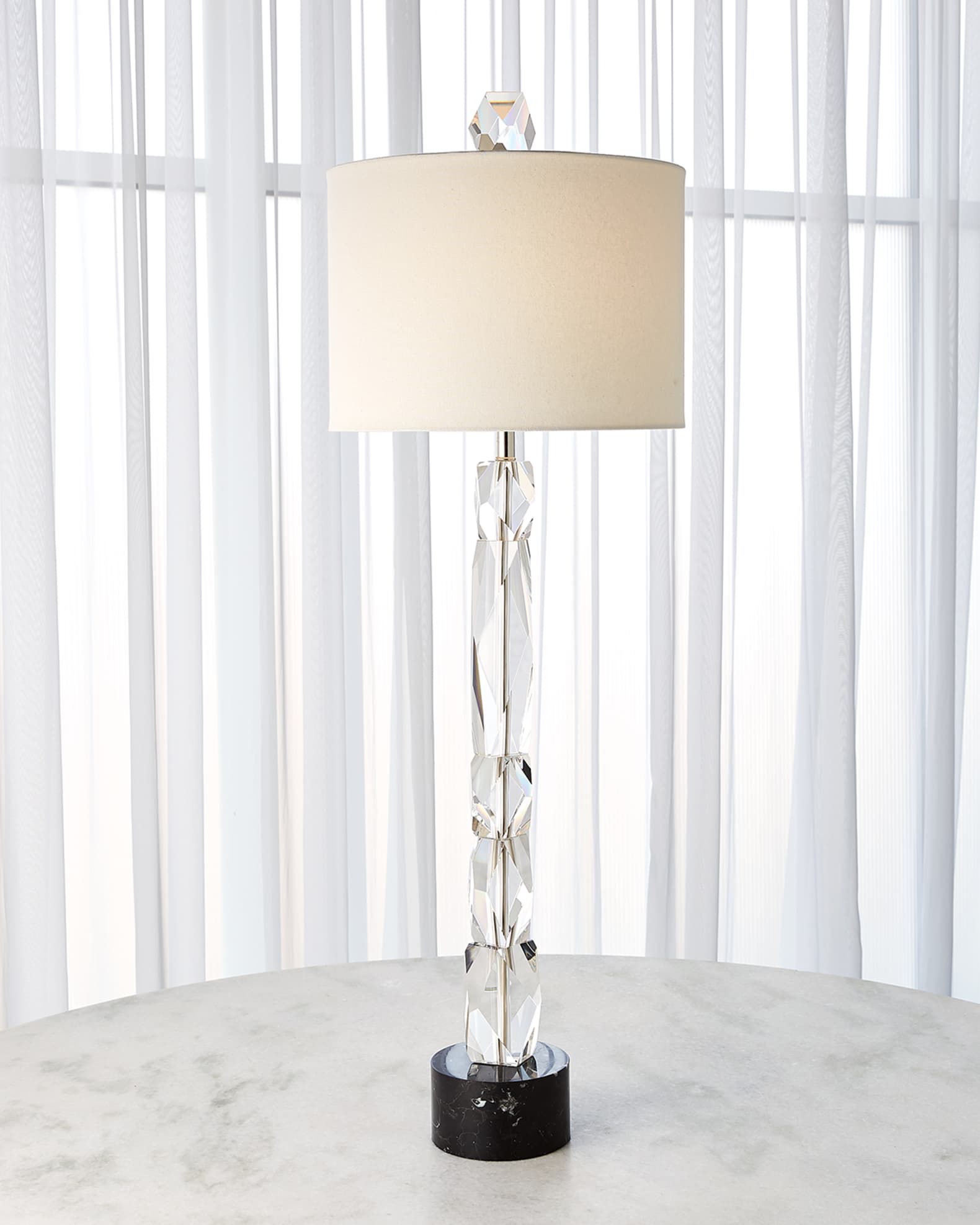 Stacked crystal table lamp 2025