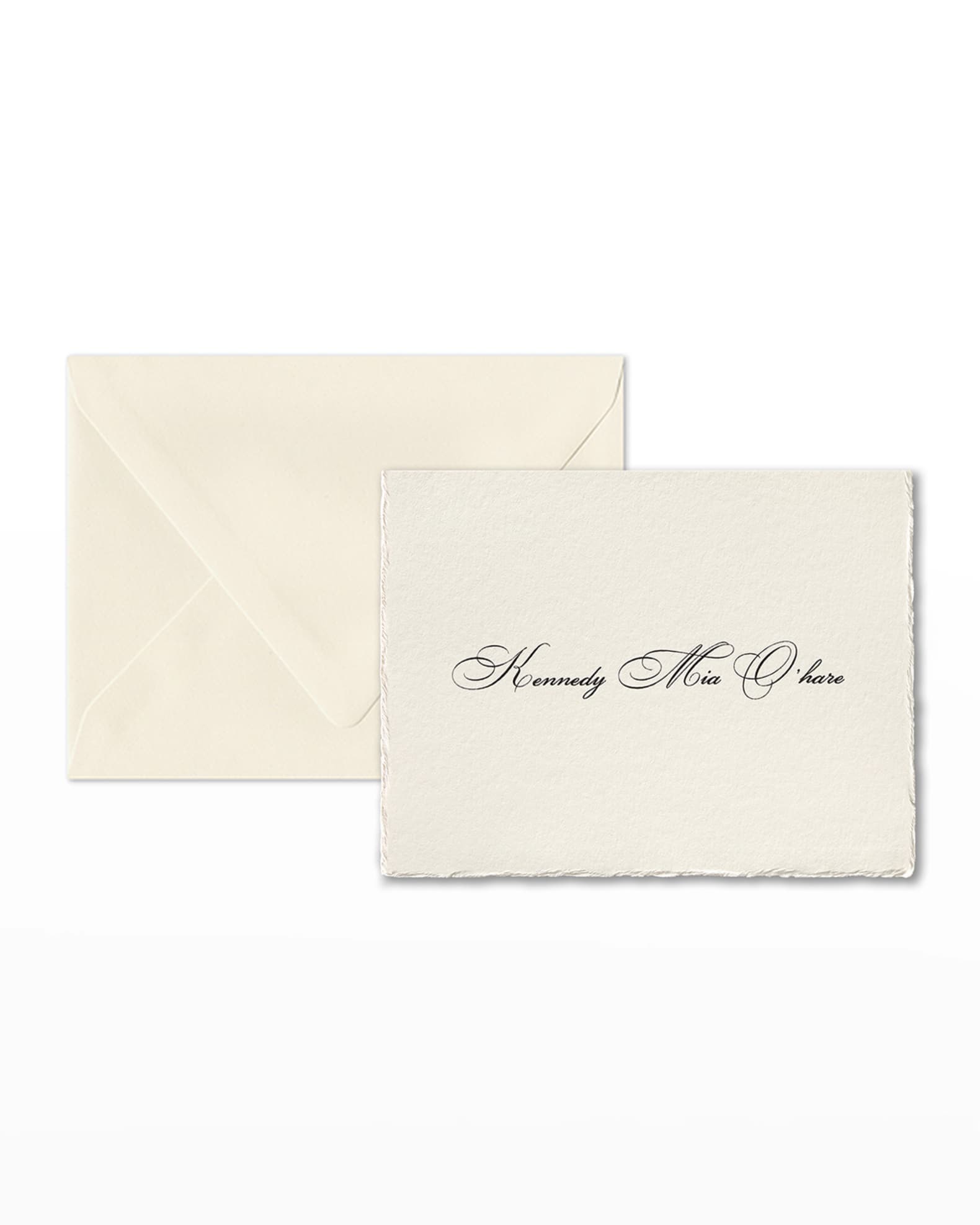 Carlson Craft Simply Feather Deckle Folded Note Cards Horchow
