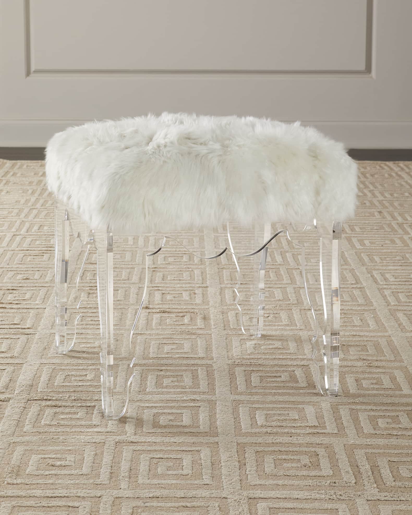 Acrylic hotsell ottoman stool