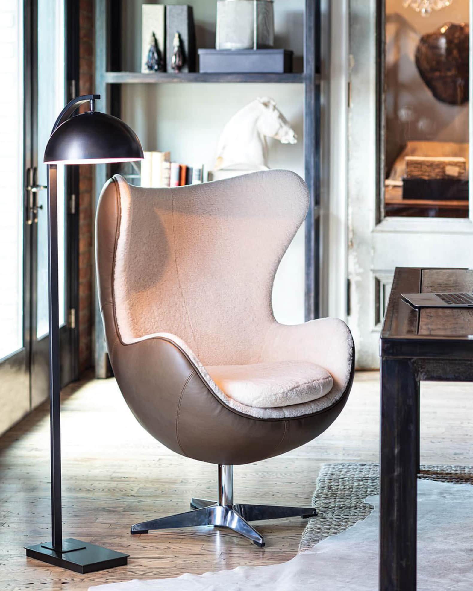 Lambskin chair hot sale
