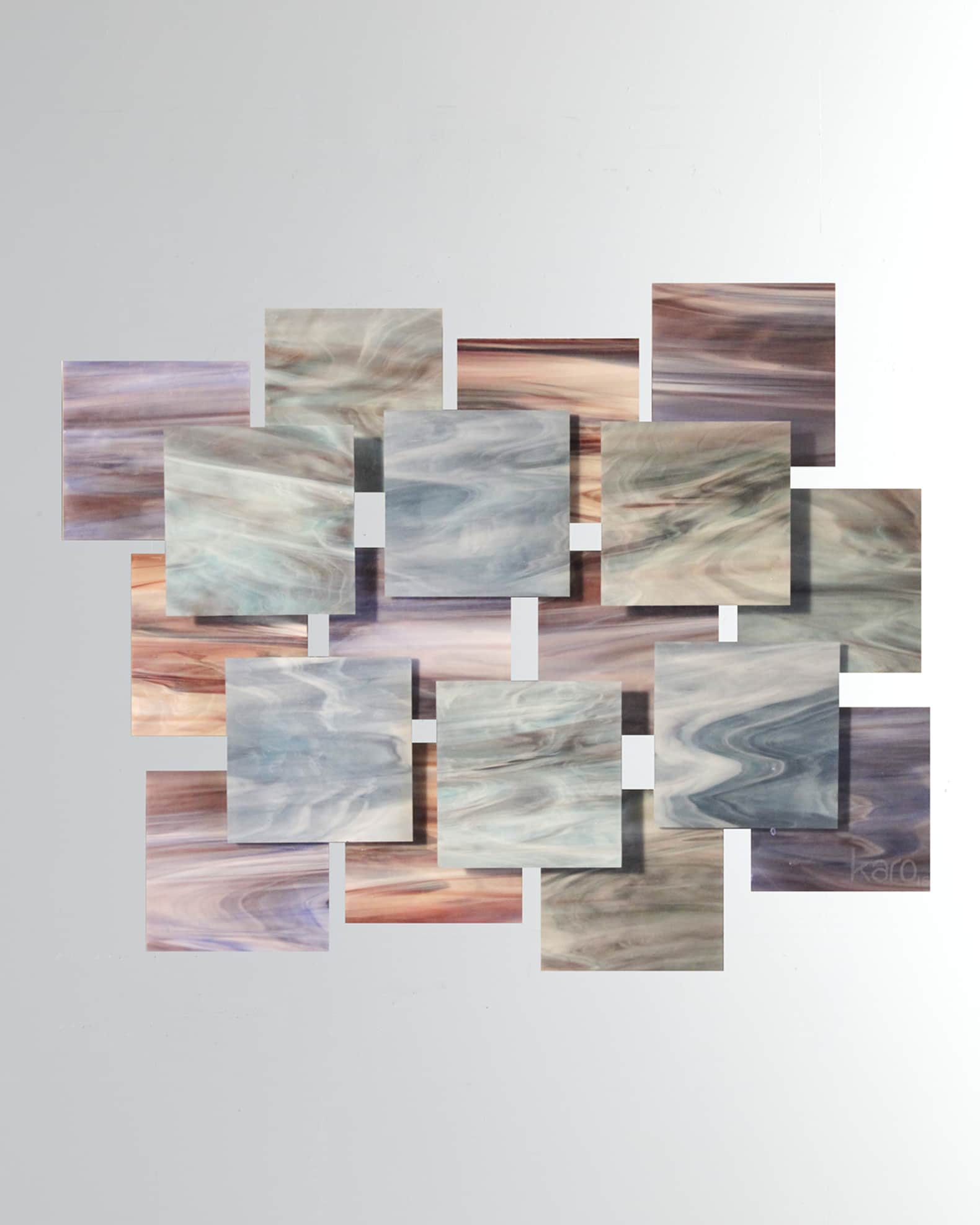 Karo Studios Impressions Glass Wall Sculpture