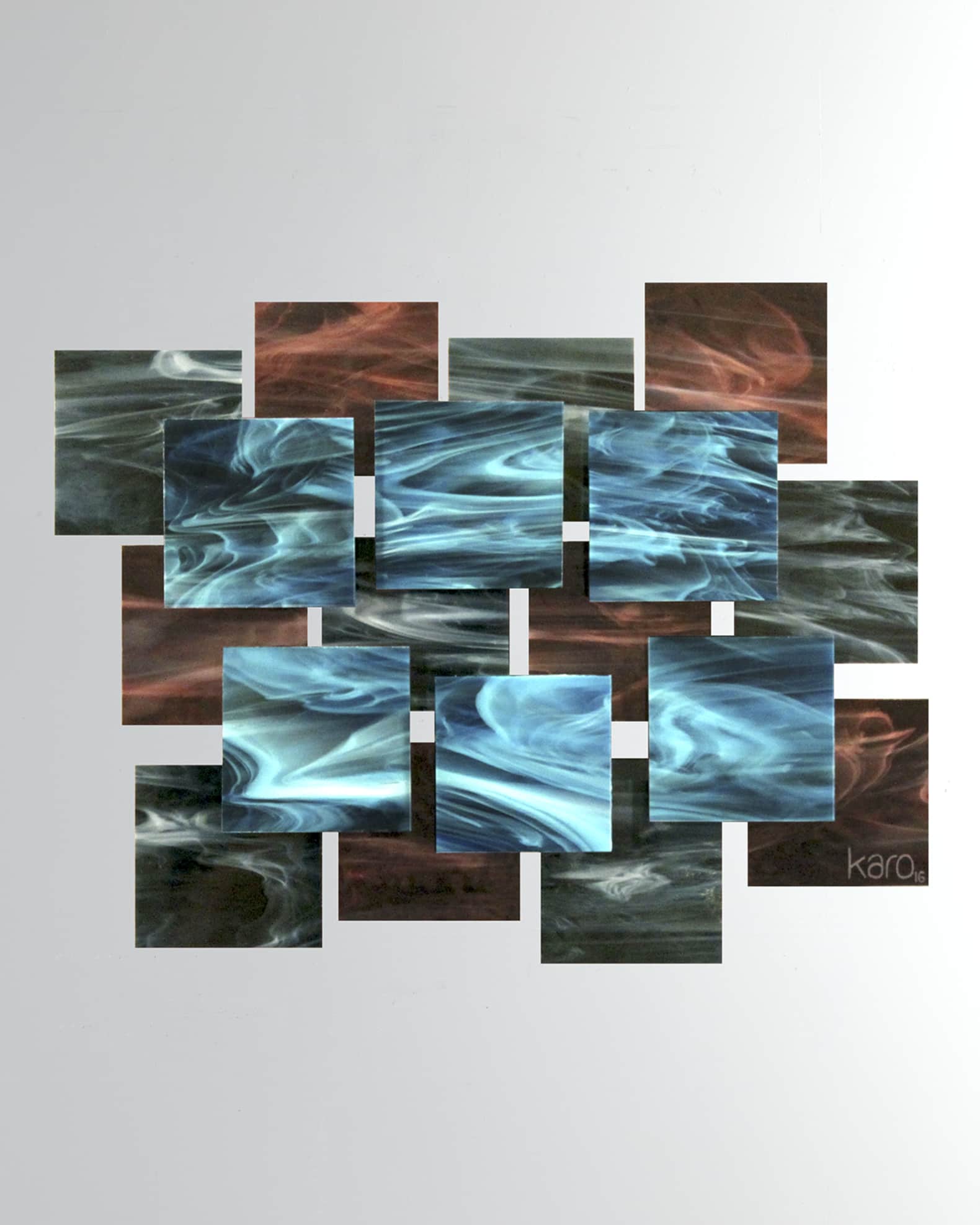 Karo Studios Electric Glass Wall Sculpture