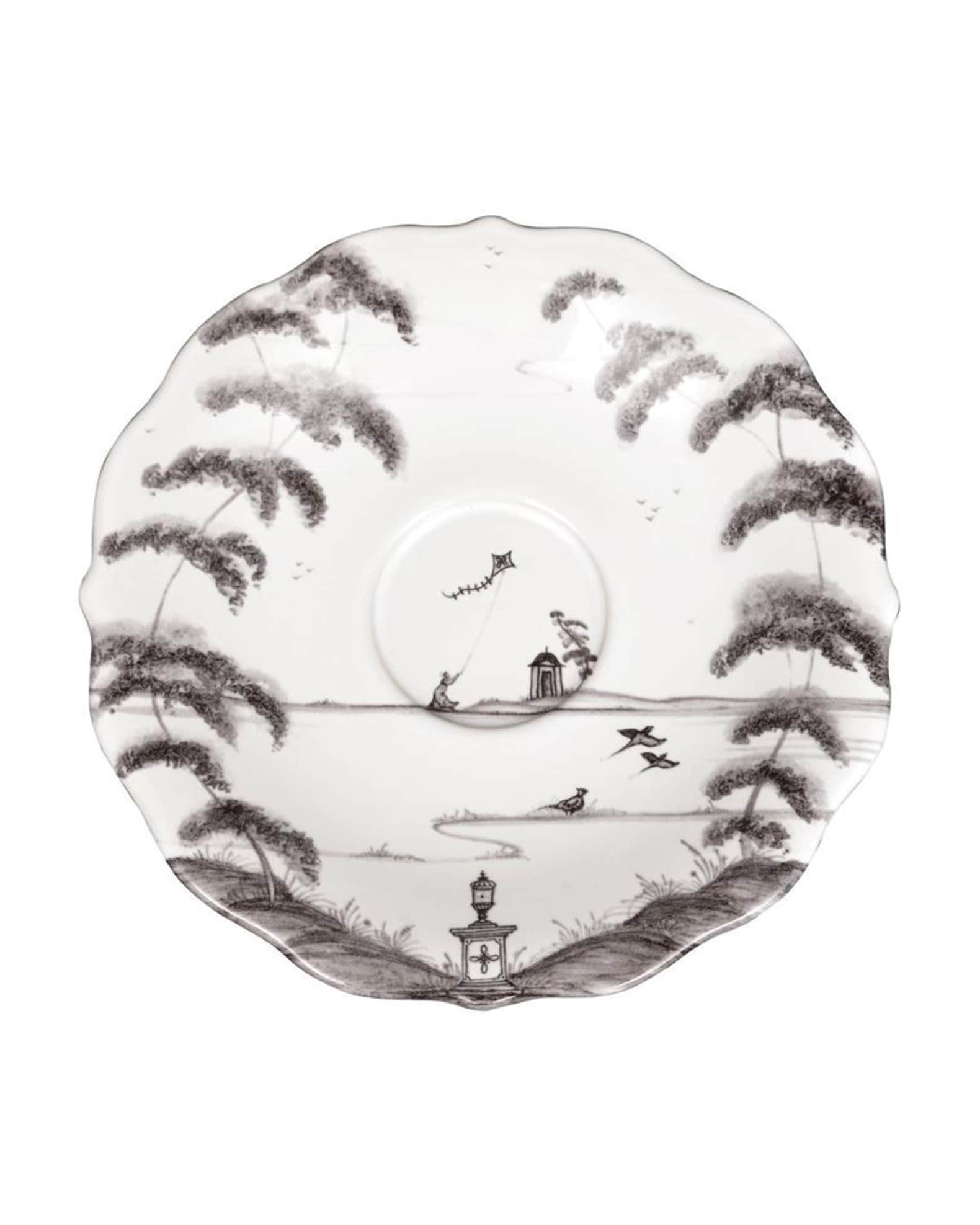 Juliska Country Estate Flint Saucer, Garden Follies