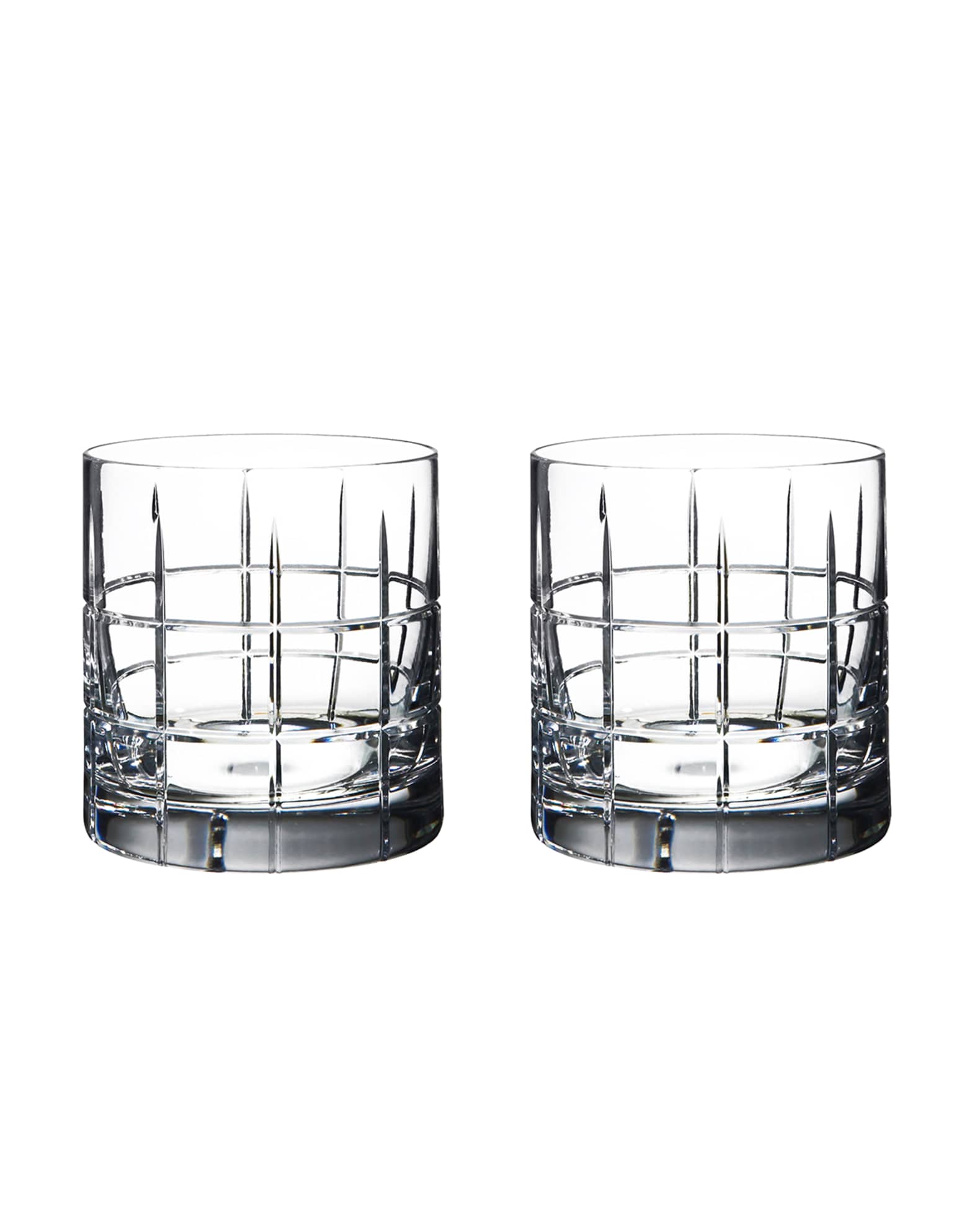 Orrefors Street Double-Old Fashioneds, Set of 2