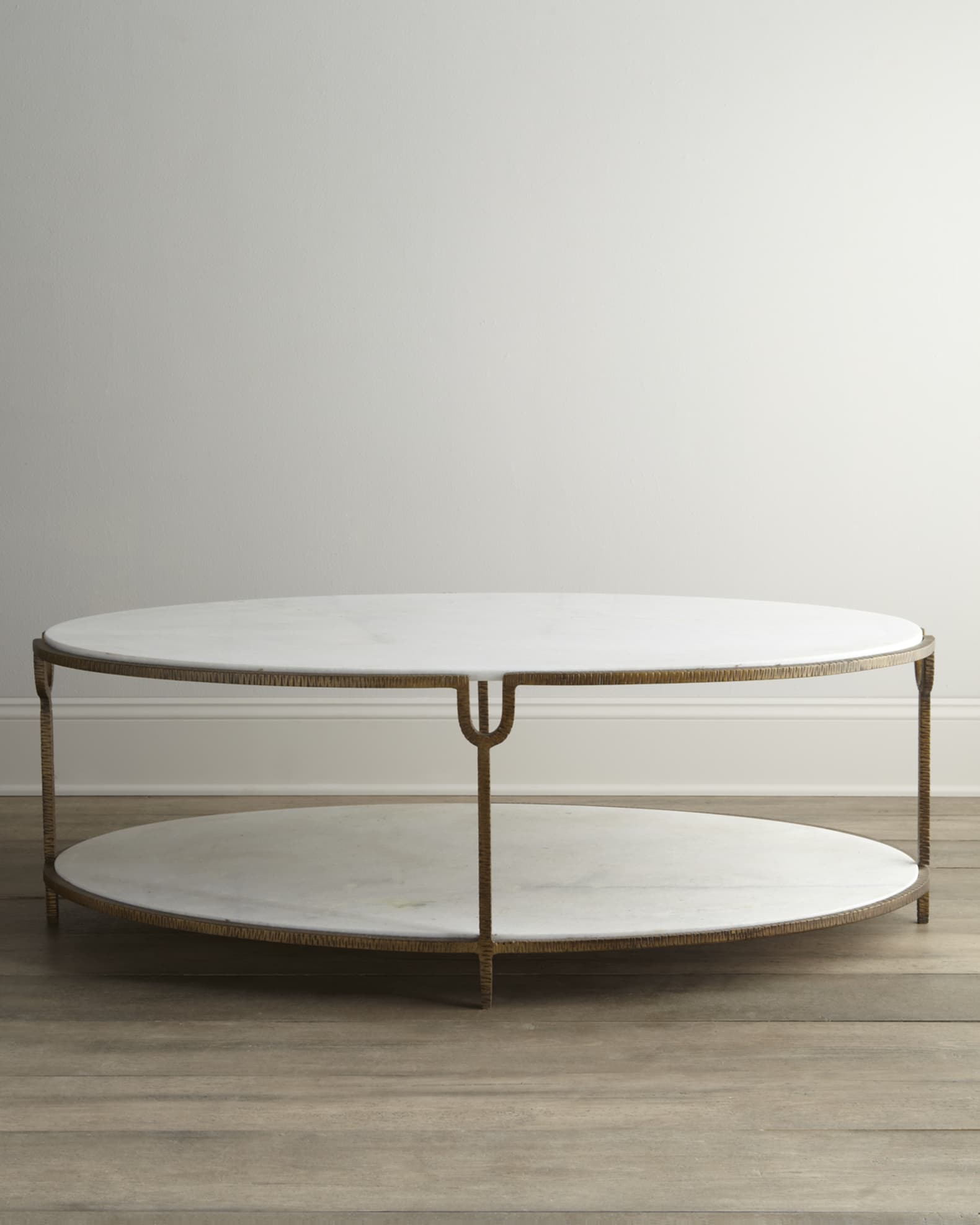 Global Views Olivia Marble-Top Coffee Table