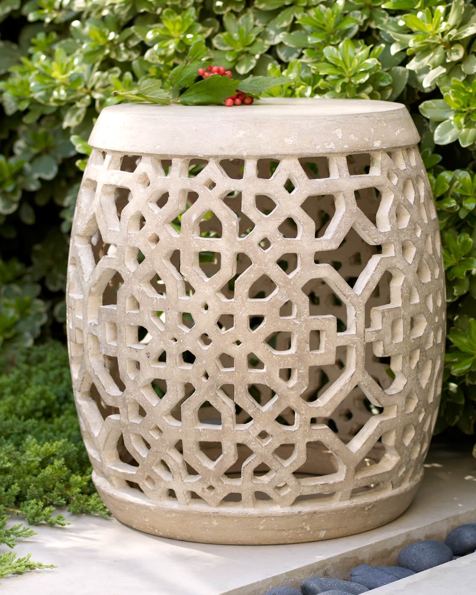 Outdoor ceramic stool shop