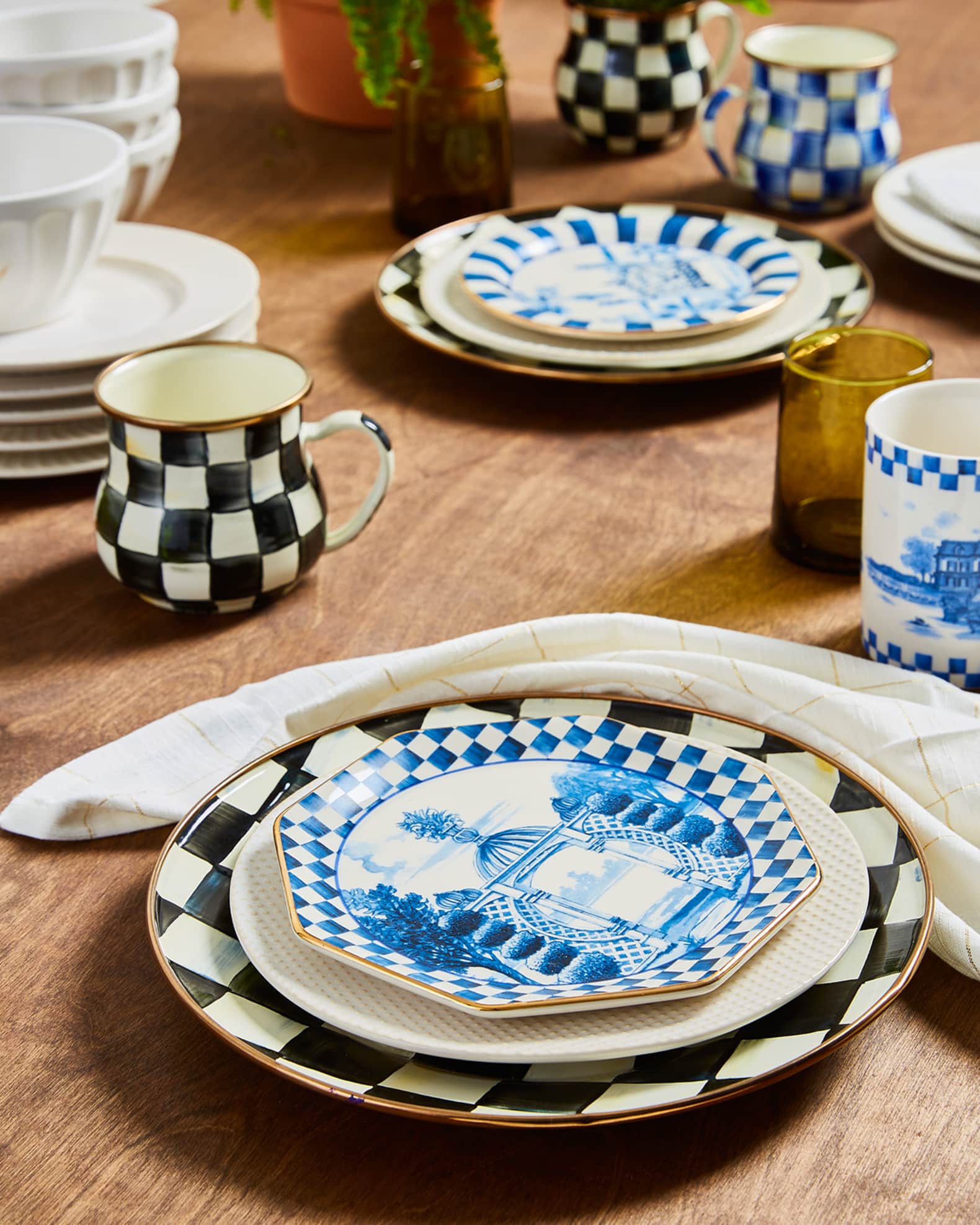 MacKenzie-Childs Courtly Check Dinner Plate | Horchow