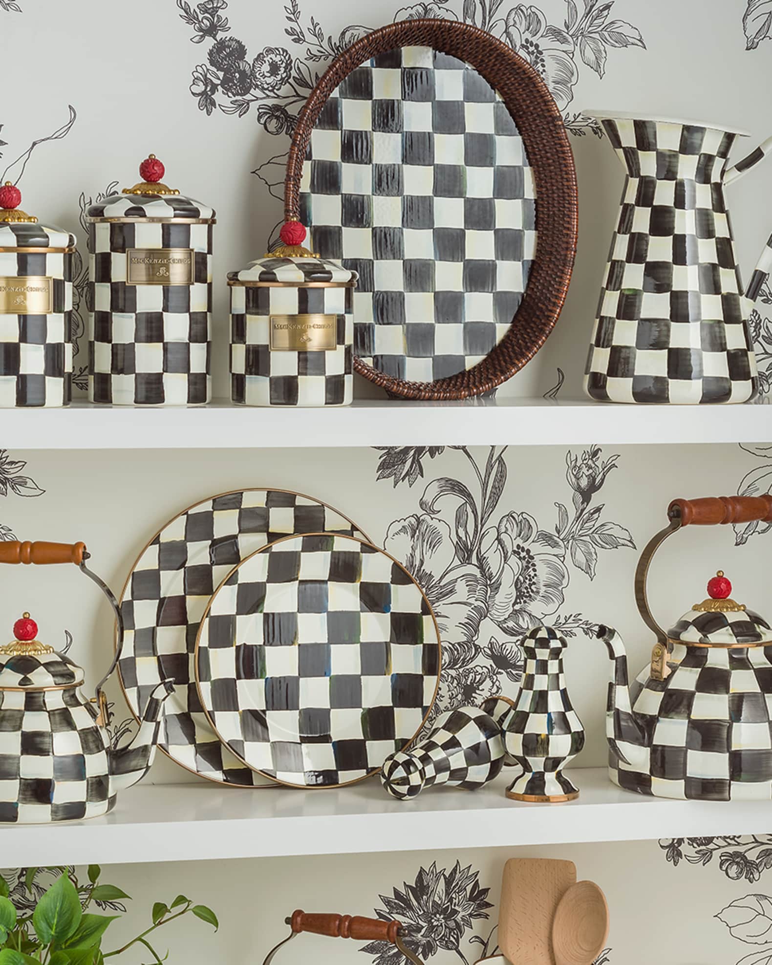 MacKenzie Childs Courtly Check Dinner Plate Horchow