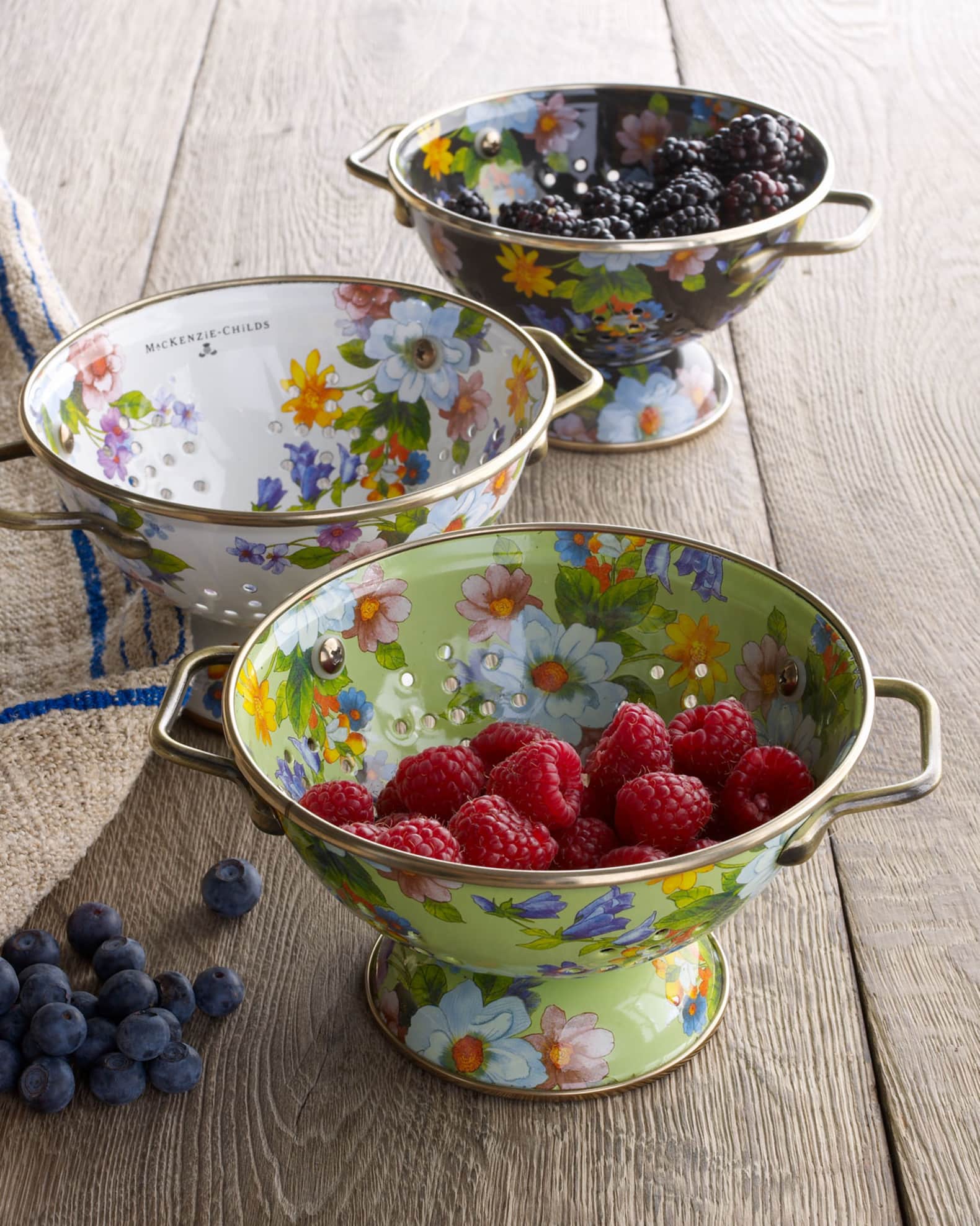 MacKenzie-Childs Small Flower Market Colander | Horchow