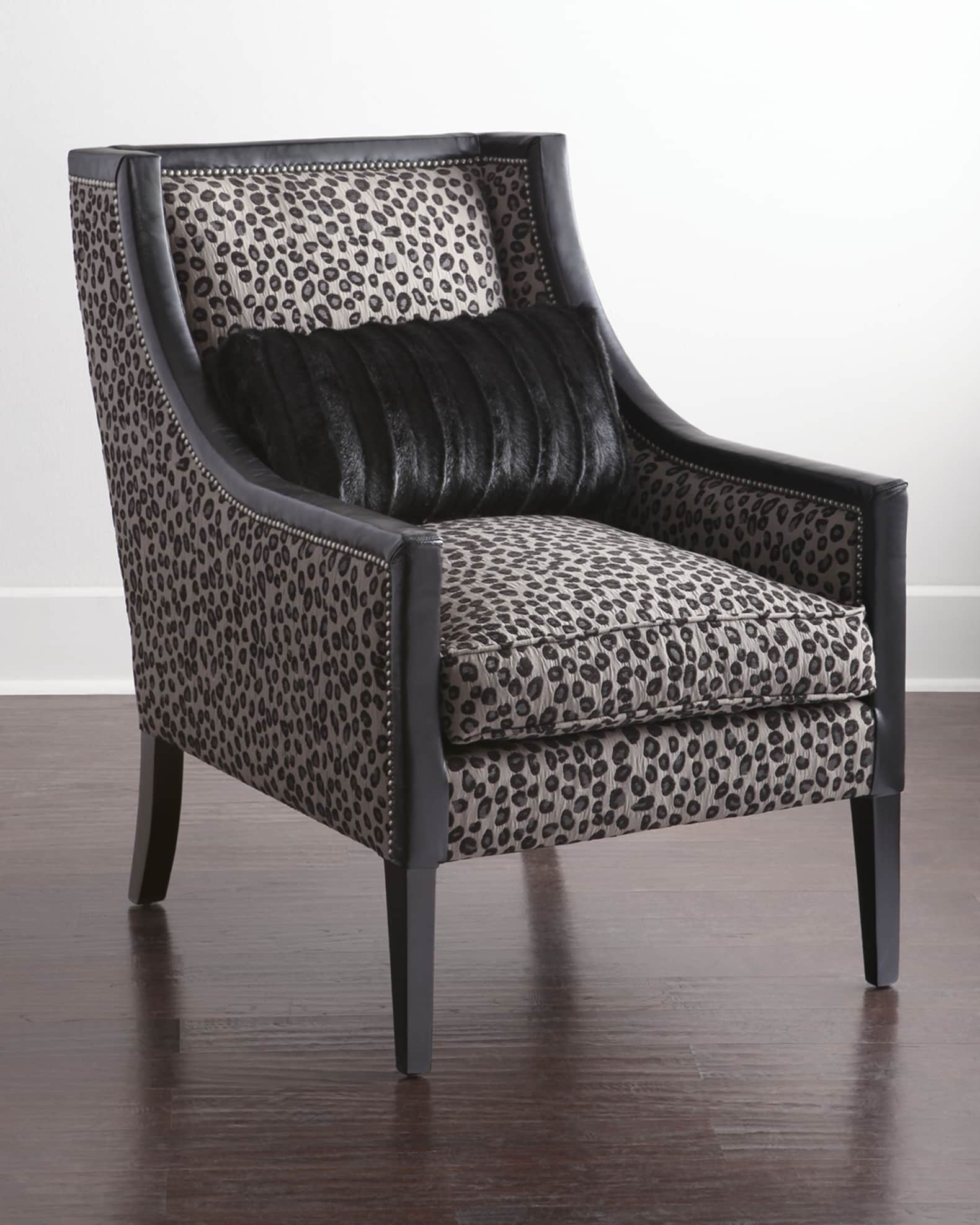 Milany leather accent on sale chair