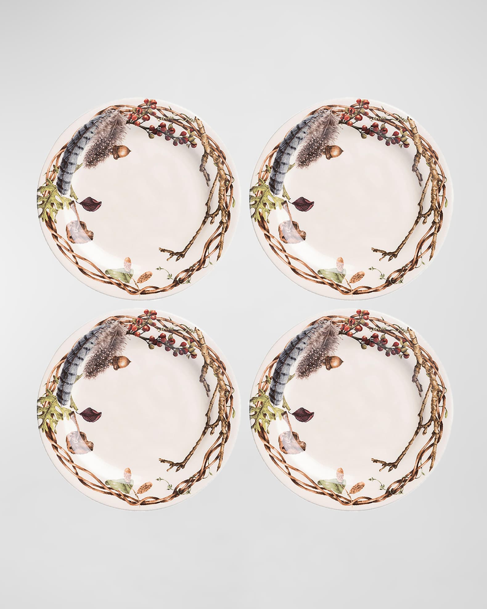 Juliska Forest Walk Party Plates Set of 4 Horchow