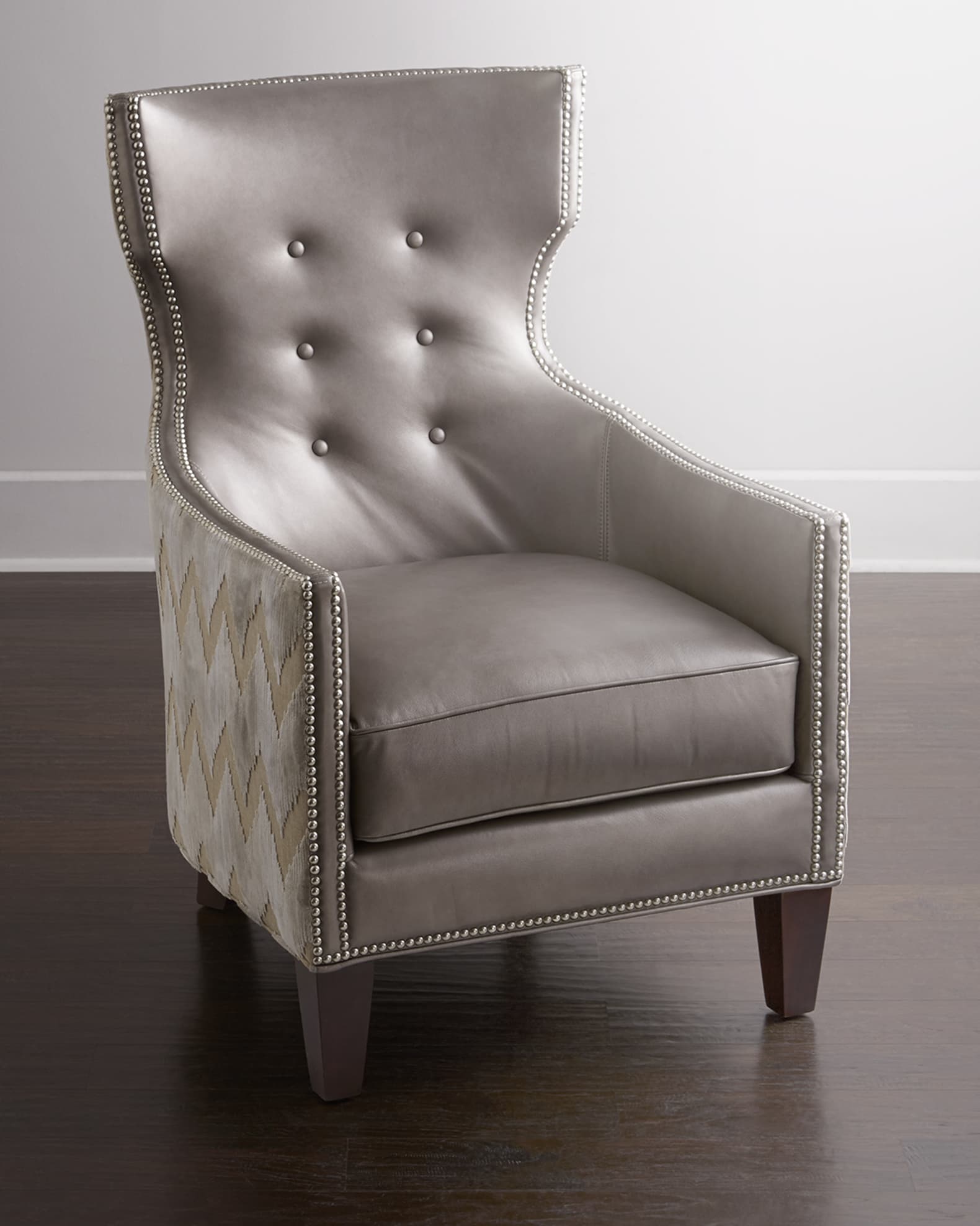 Chevron accent hotsell chair with arms