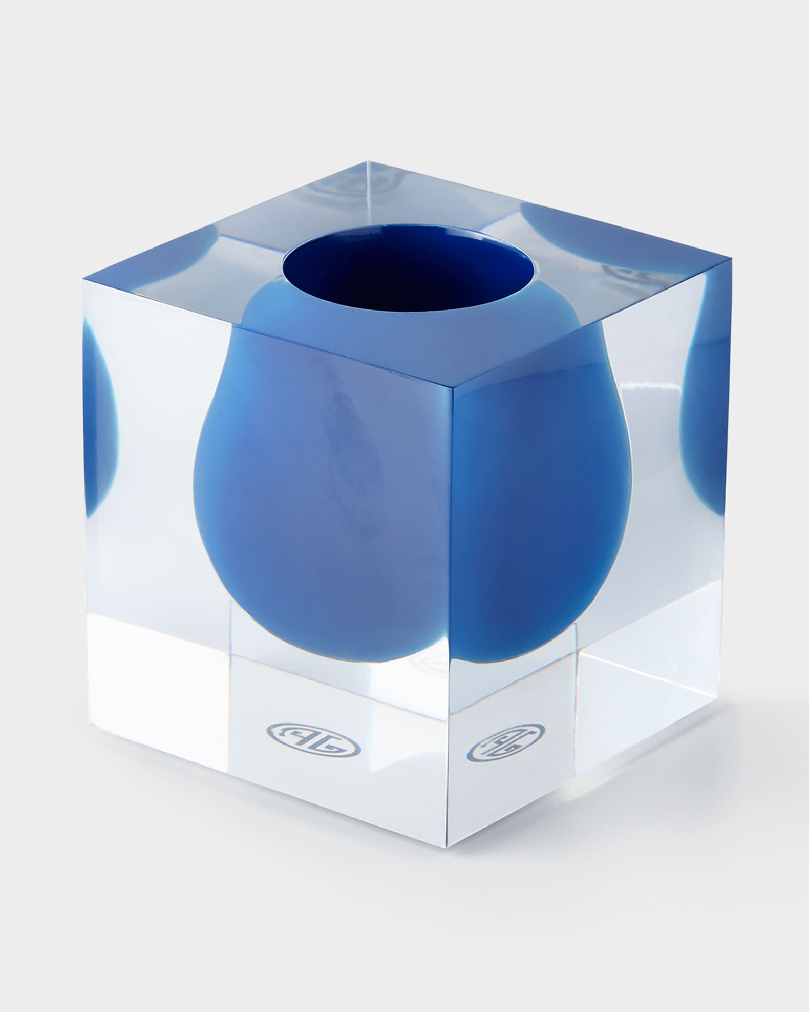 Jonathan Adler Bel Air Cobalt Mini Scoop Vase Horchow