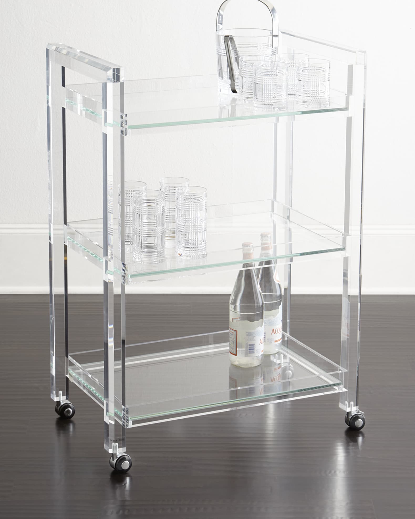 Interlude Home Ava Acrylic Bar Cart