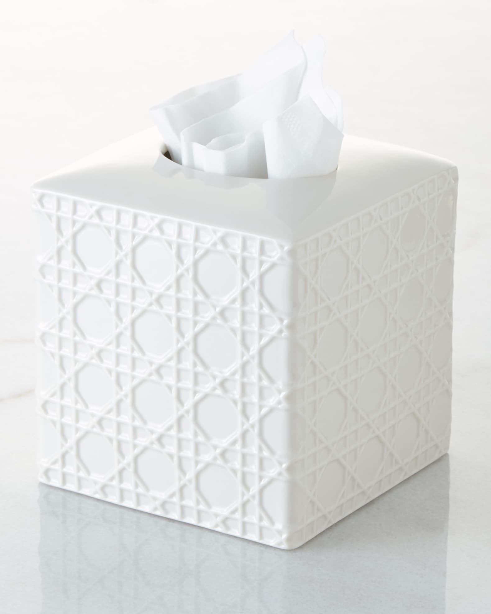 White porcelain on sale tissue box cover