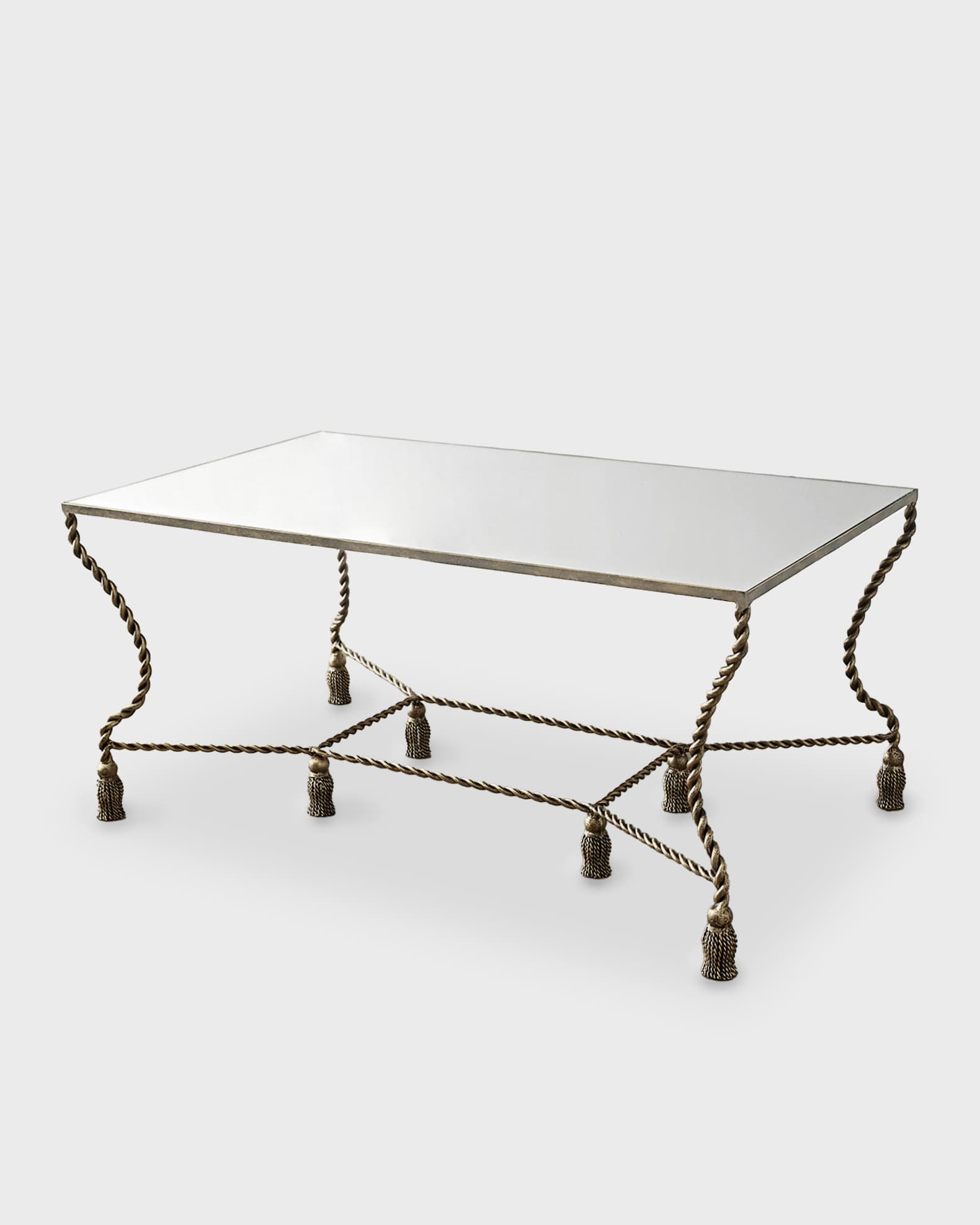 Antique mirror on sale top coffee table