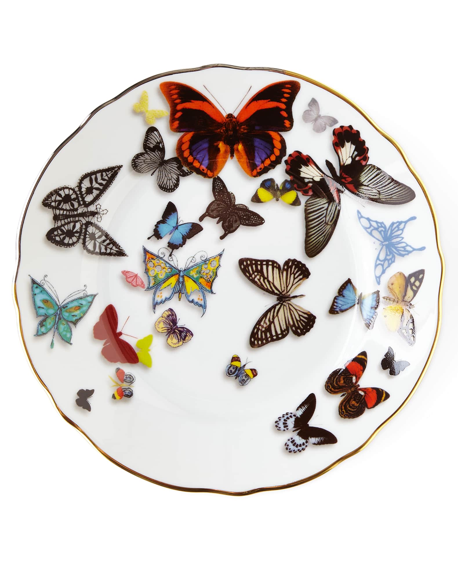 Christian LaCroix X Vista Alegre Butterfly Parade Bread & Butter Plate