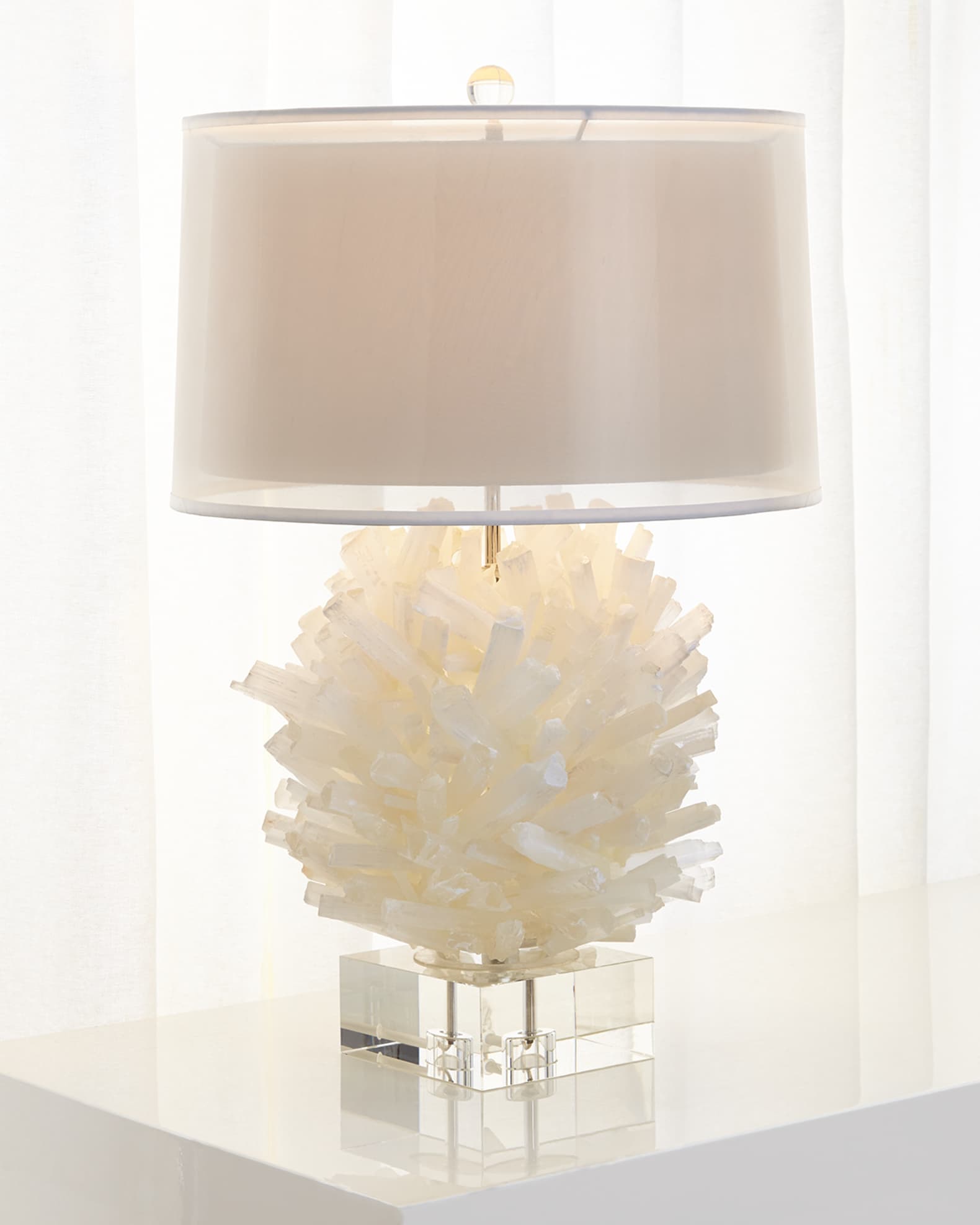 John Richard Collection Selenite Table Lamp