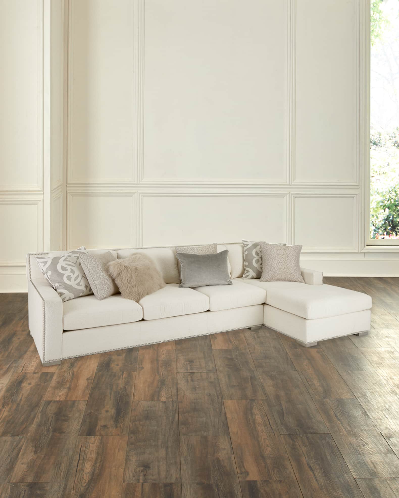 Right facing sectional couch top