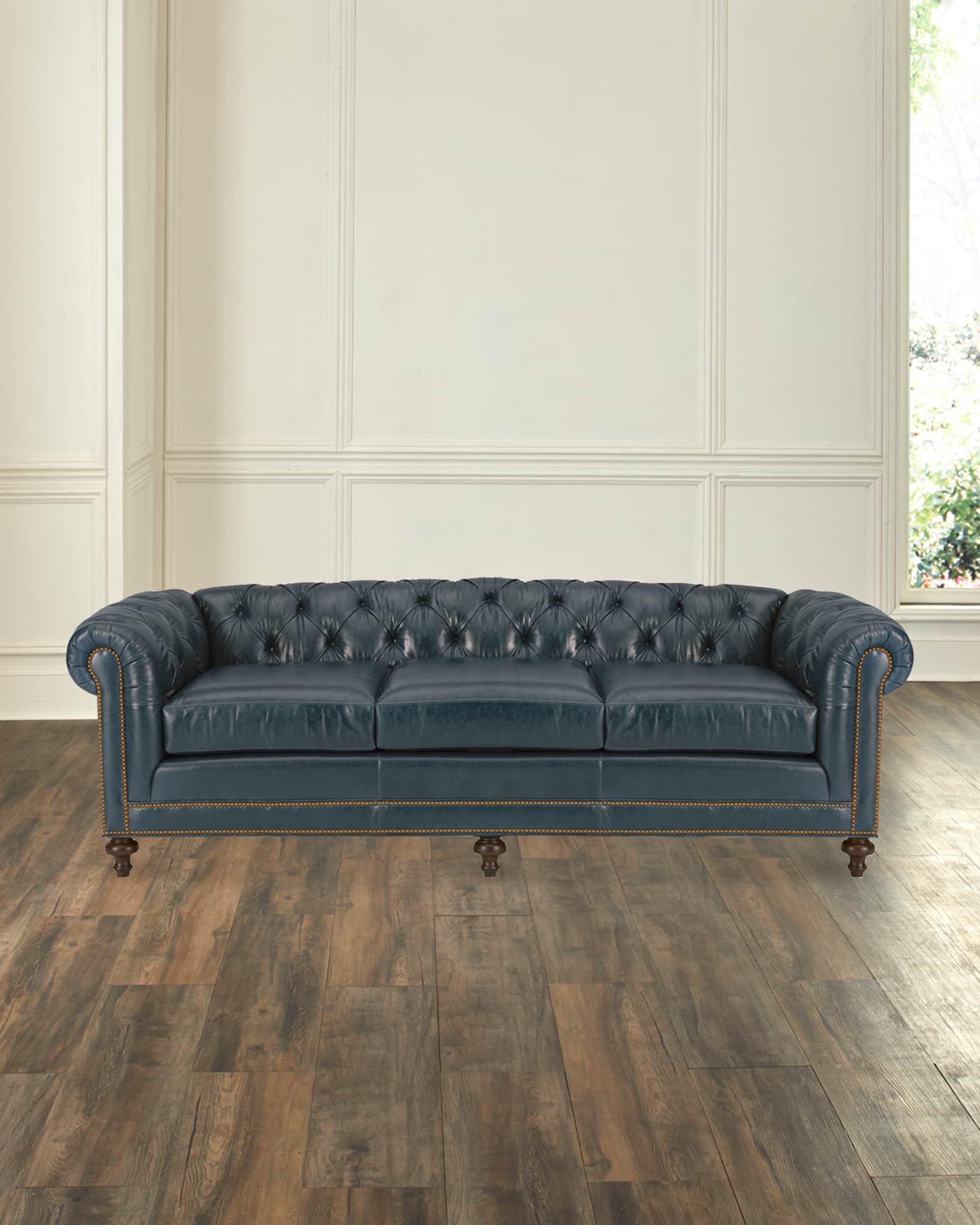 Chesterfield sofa navy sale