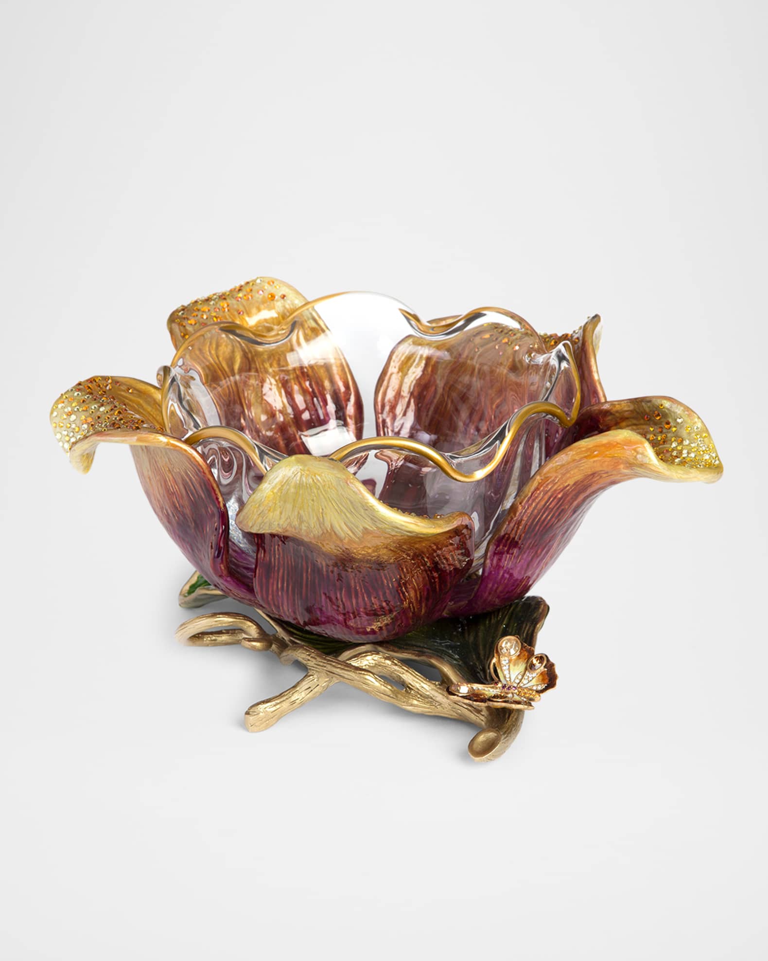 Jay Strongwater Ellie HandStoned & Enameled Flower Bowl Horchow