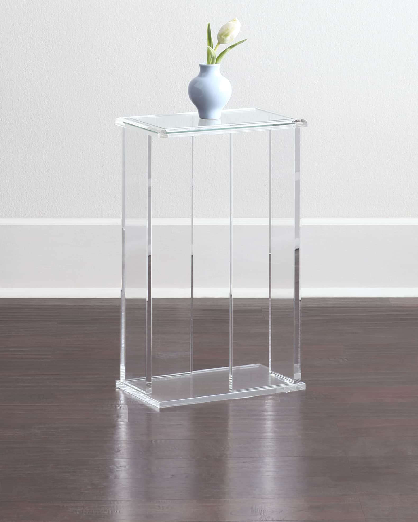 Small acrylic discount end table