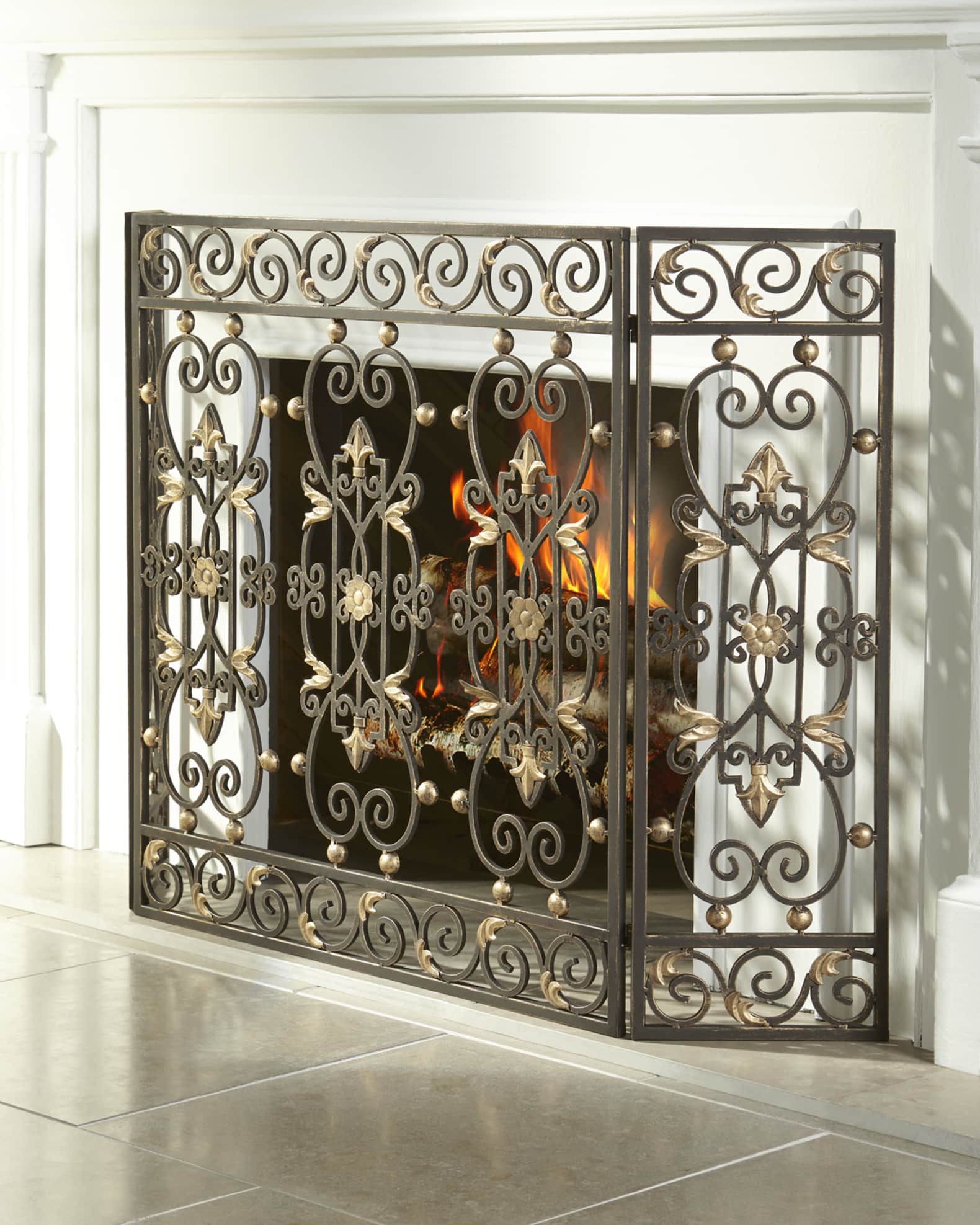 ThreePanel Fireplace Screen Horchow