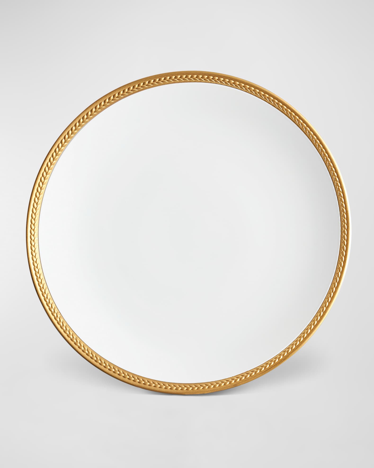 L'Objet Soie Tressee 24K Gold-Plated Dinner Plate | Horchow