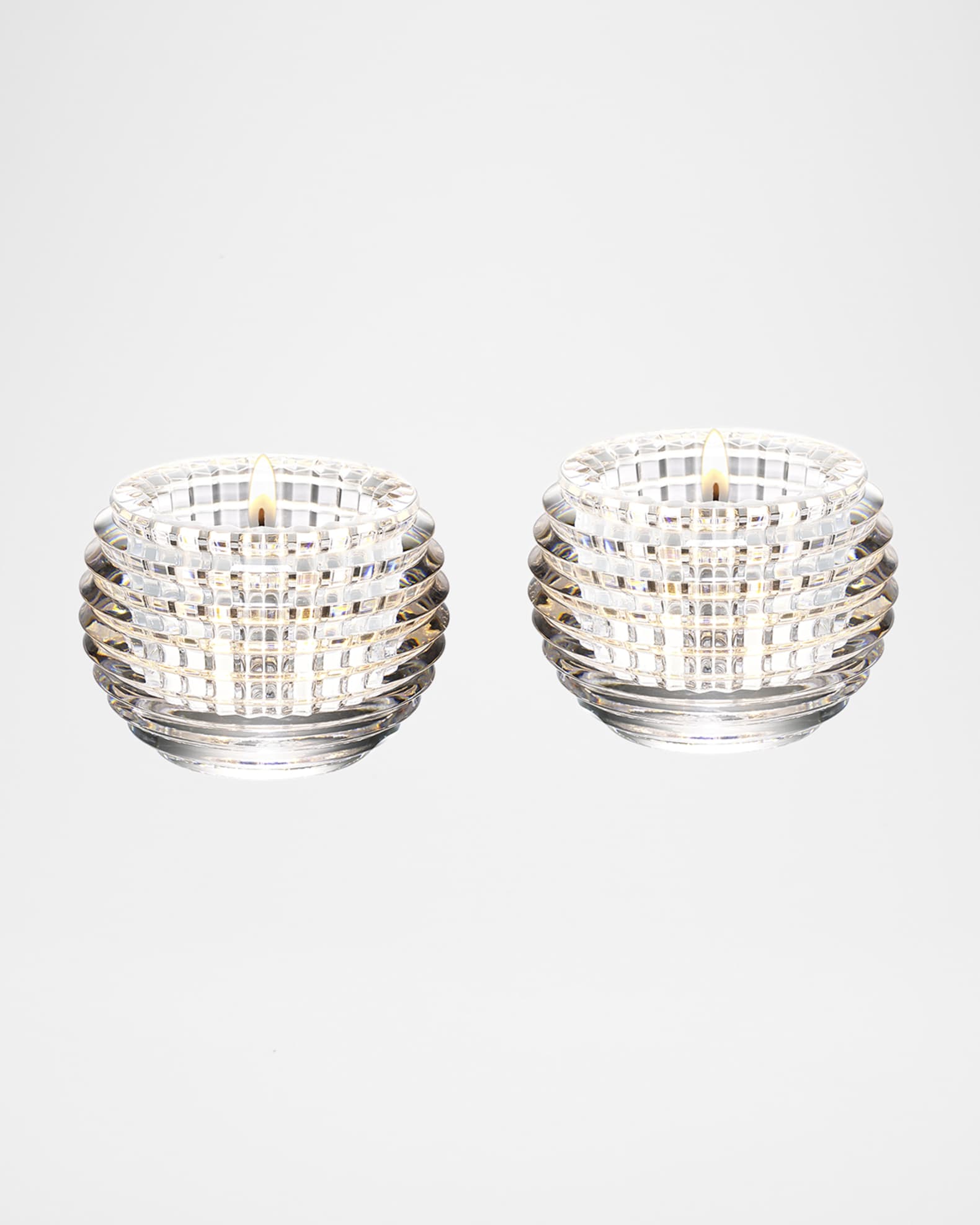 Baccarat Eye Votive Candleholders, Set of Two