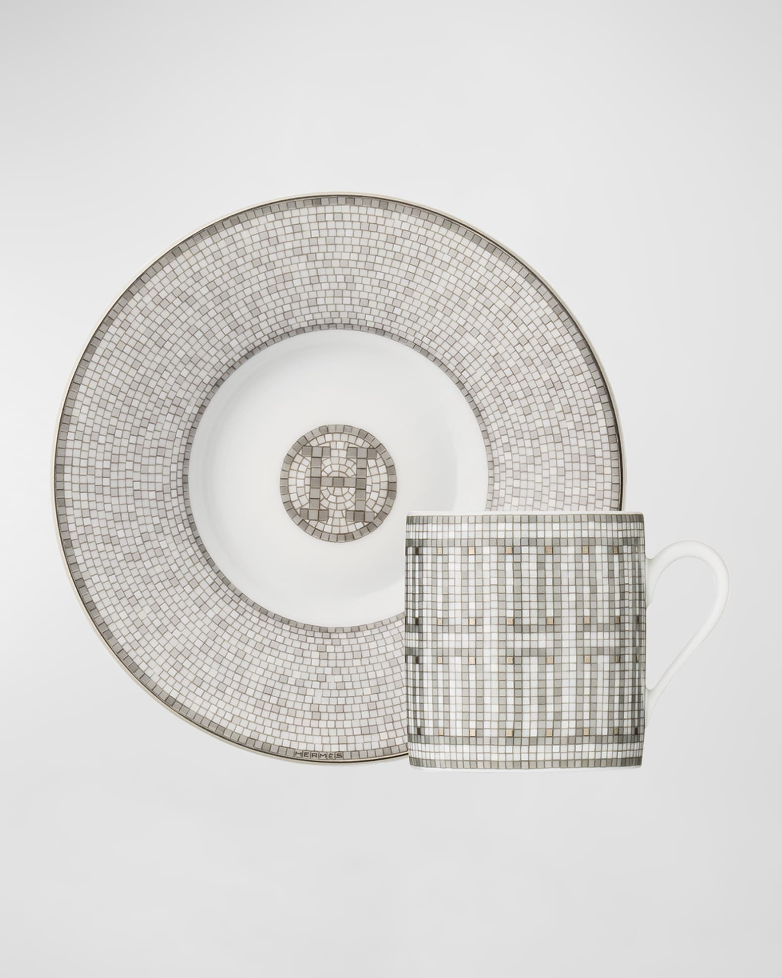 Mosaique au 24 platinum coffee cup and saucer