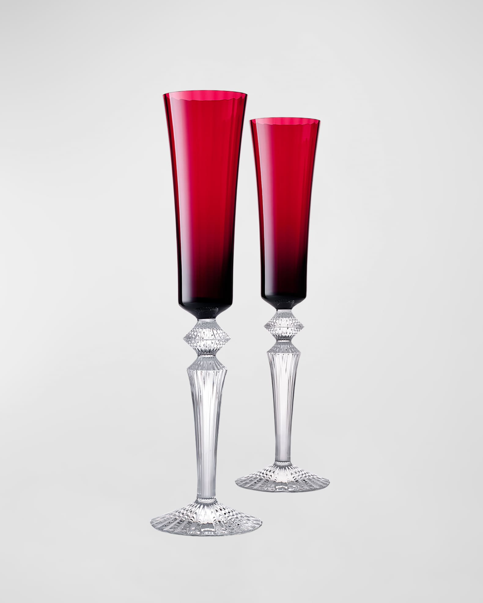 Baccarat Mille Nuits Red Flutissimos, Set of 2