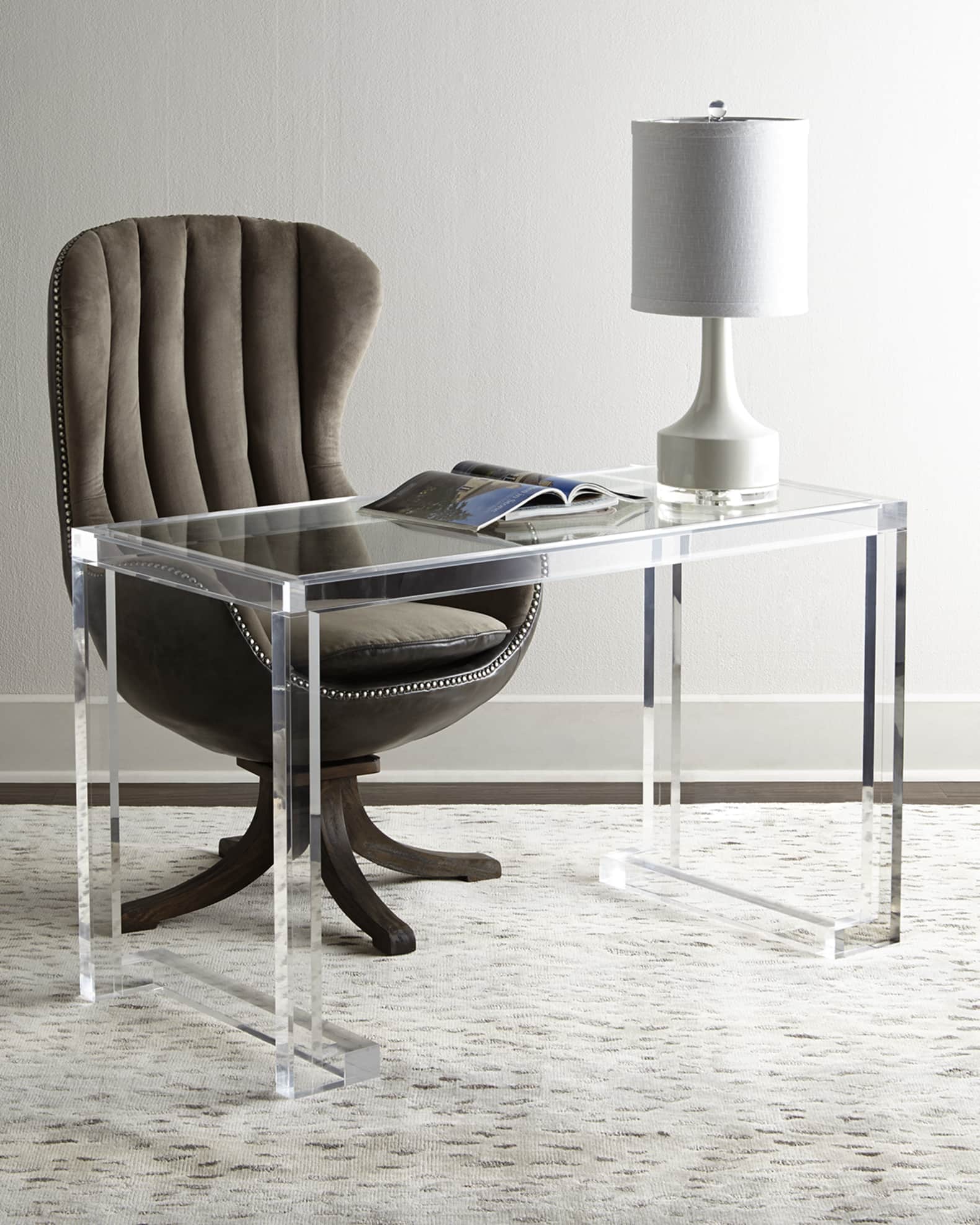 Acrylic work desk discount