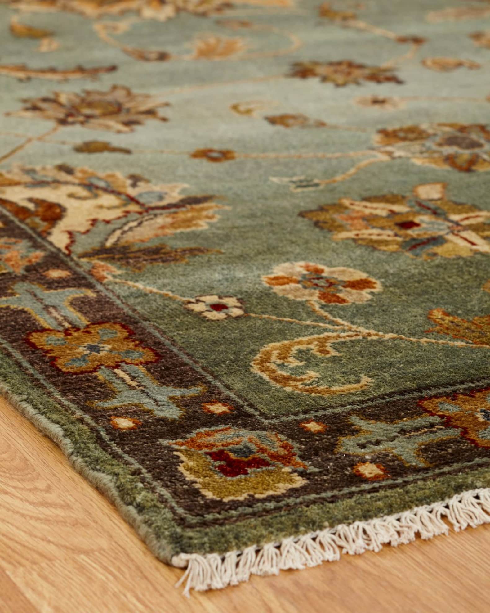 Atlantic Hand Knotted Rug, 6' x 9'