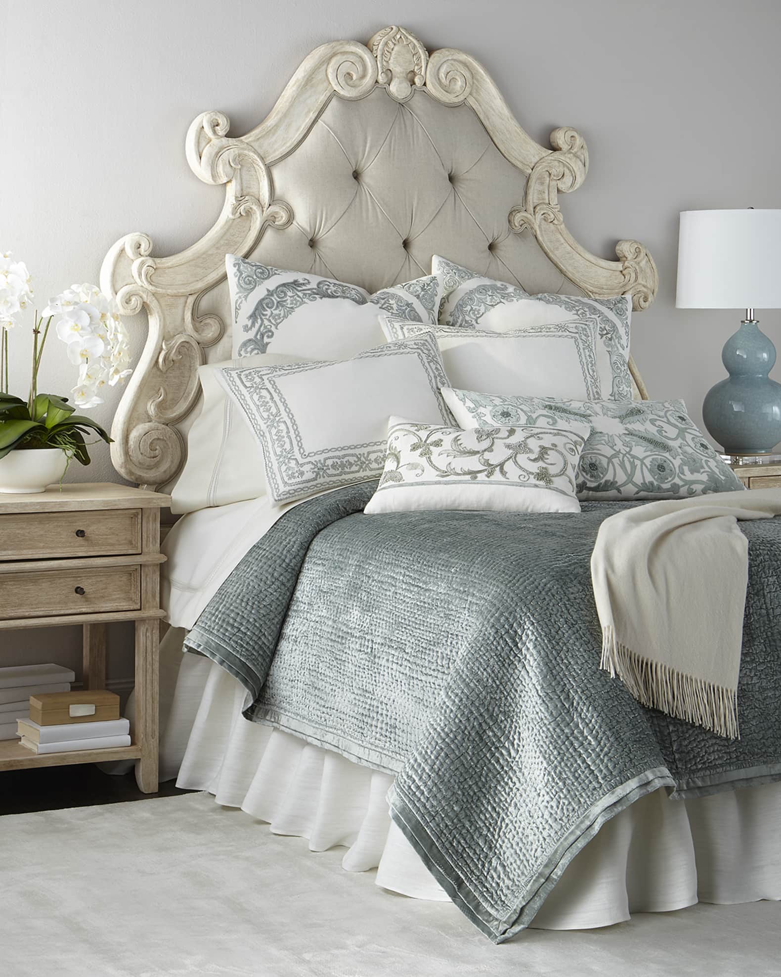 Peninsula Home Collection Hughes Tufted King Headboard Horchow