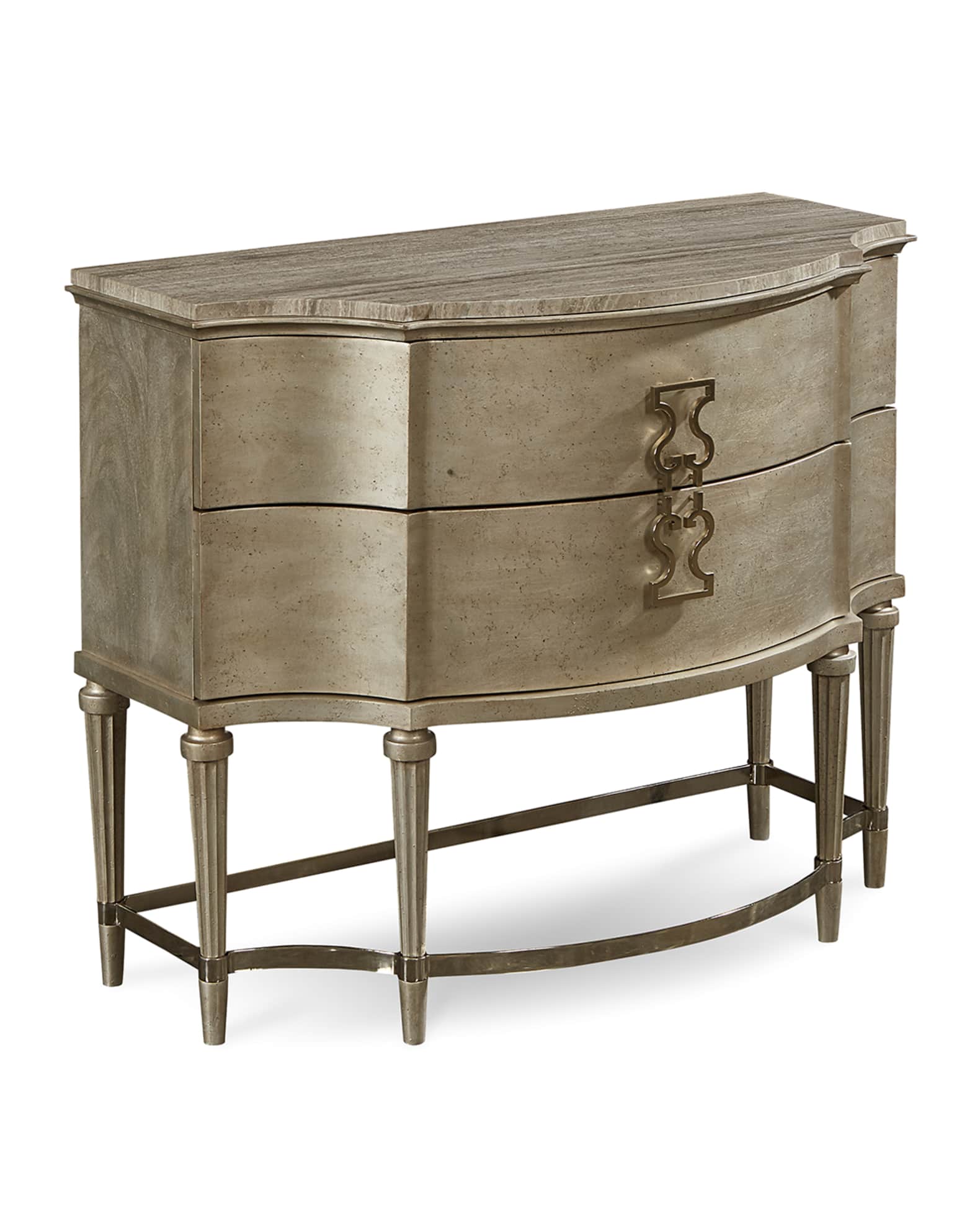 Two drawer bedside table outlet