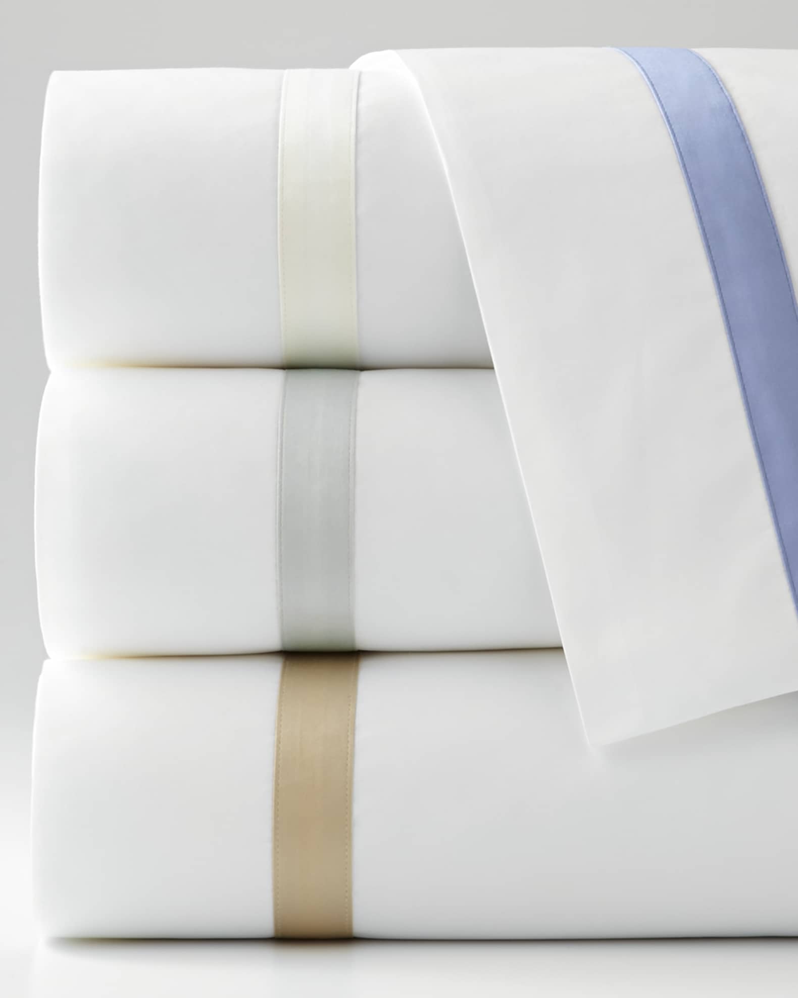 Matouk 600 Thread Count Lowell Pillowcase, Standard Case