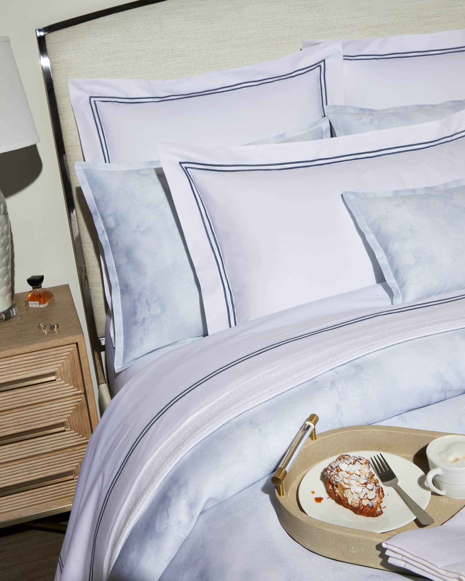 Sferra Grande Hotel Quen Solid White Fitted Sheet Horchow