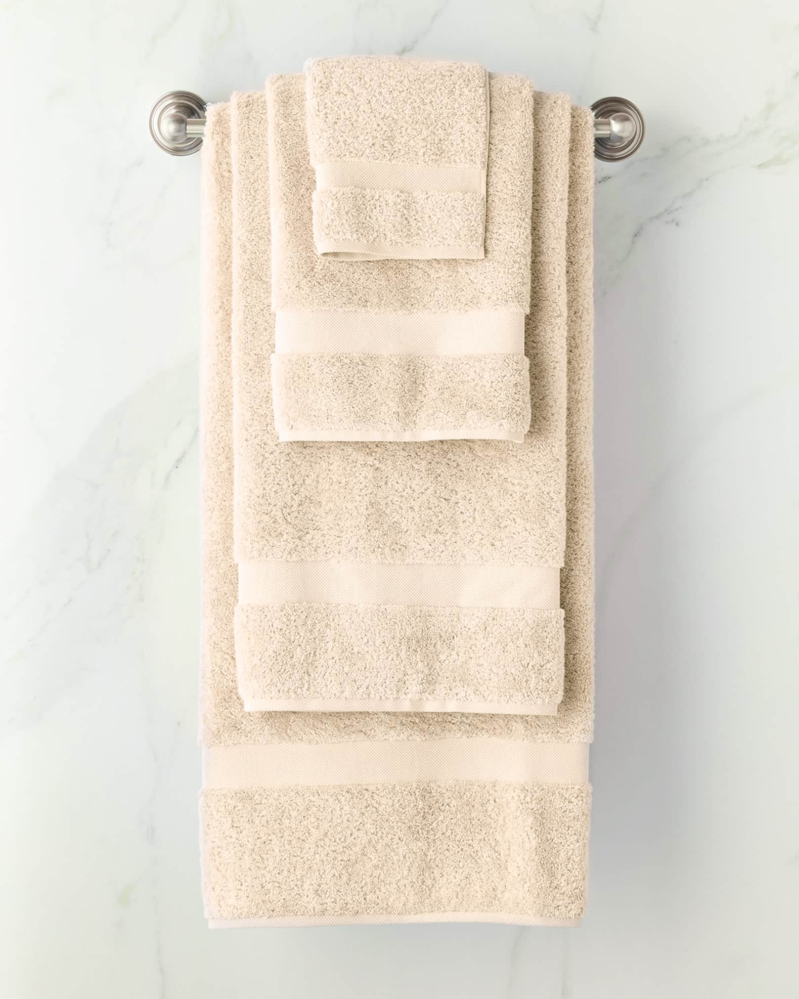 Matouk Lotus Bath Towels and Mats - Champagne