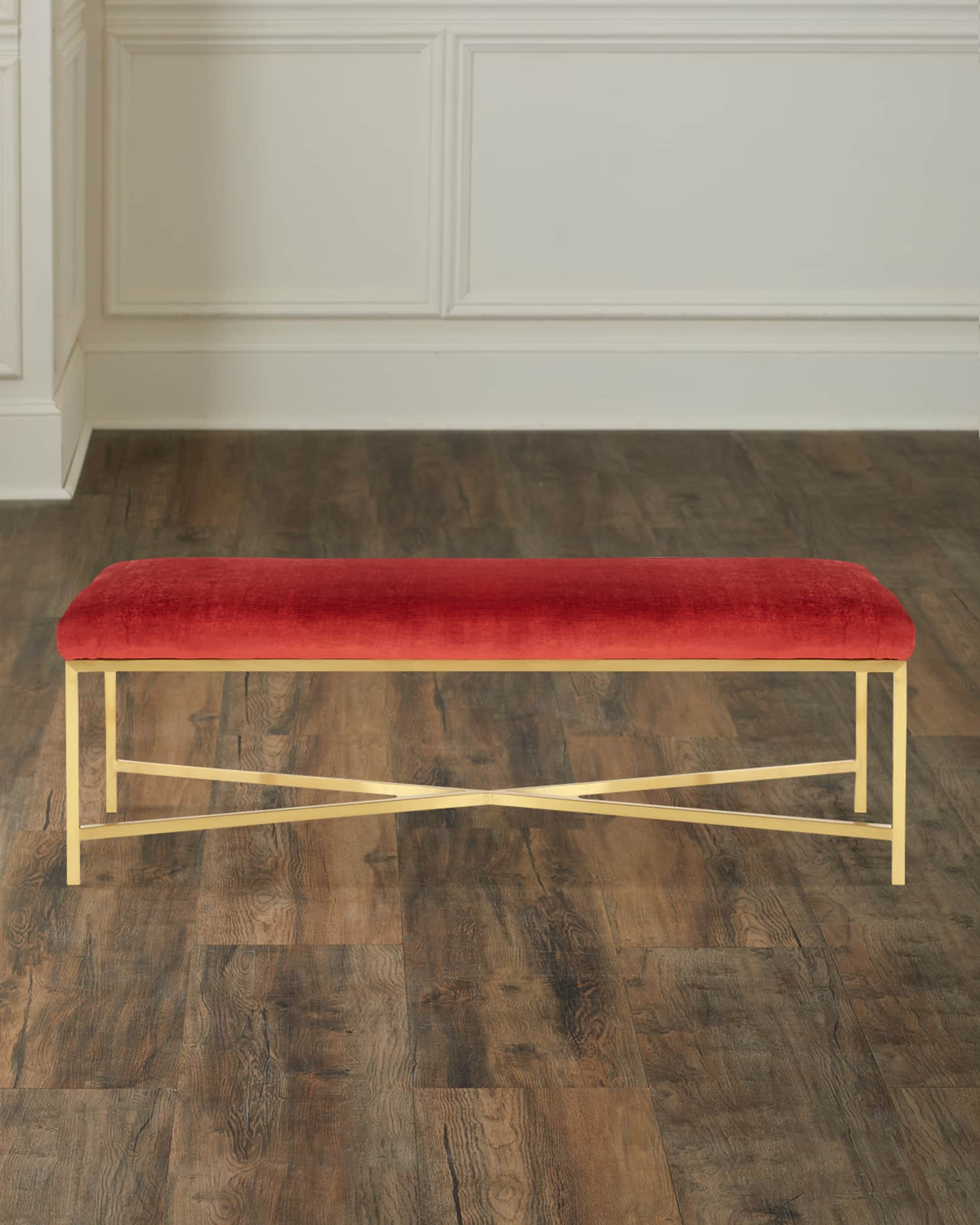 Massoud Crimson Bench