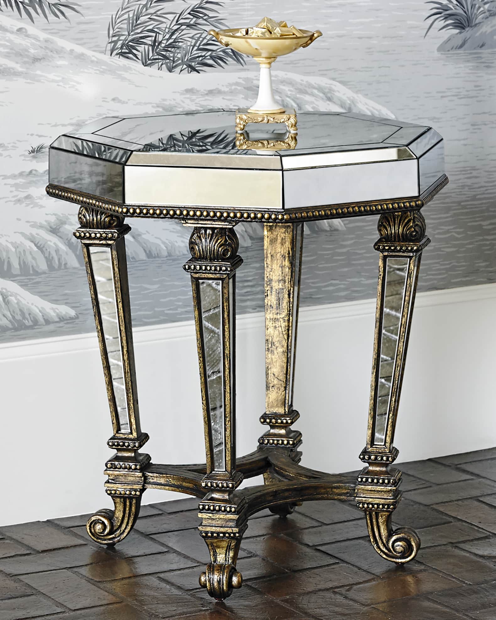 Ambella Sergio Mirrored Accent Table Horchow