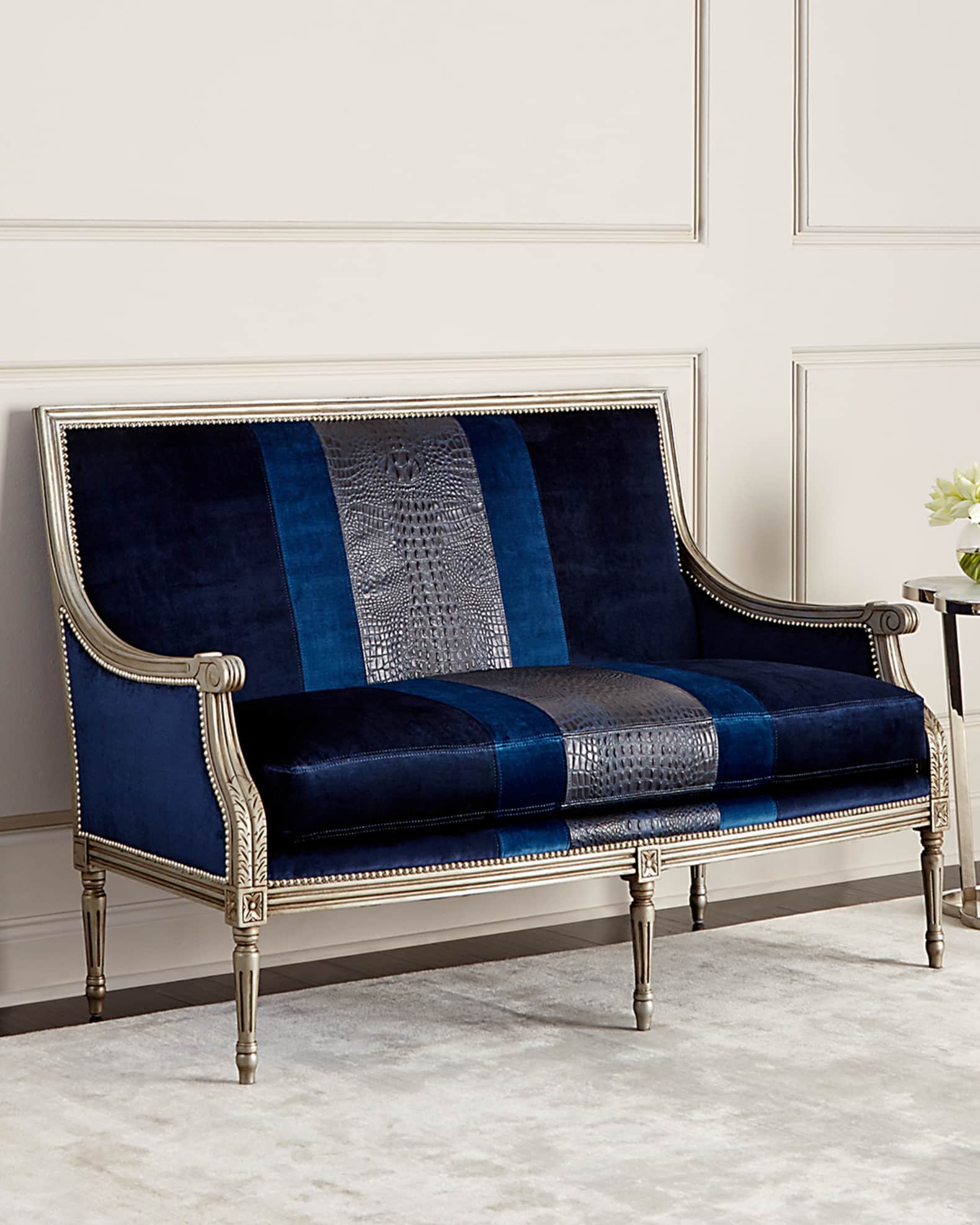 Horchow settee outlet
