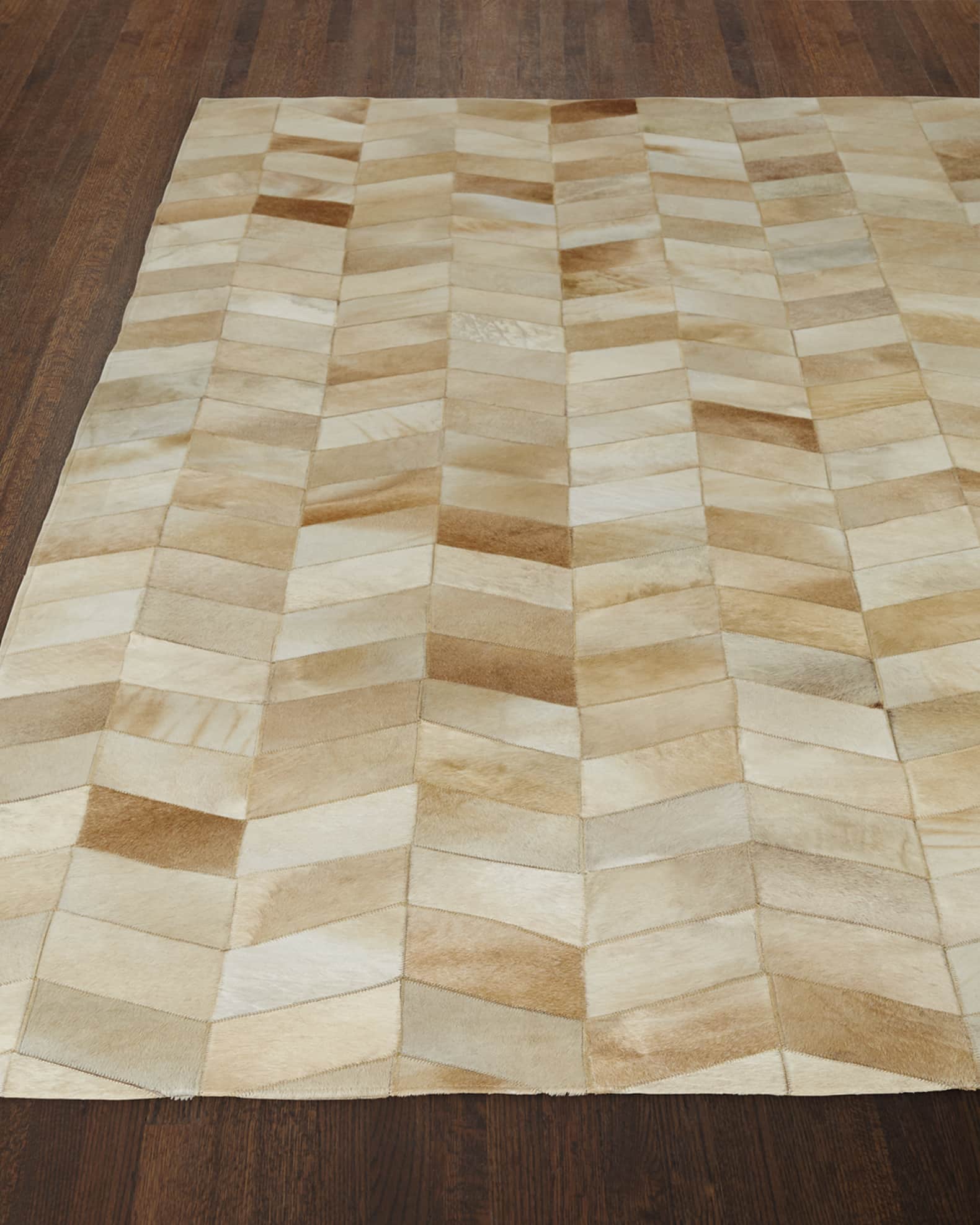Exquisite Rugs Darby Chevron Hairhide Rug, 12' x 15'