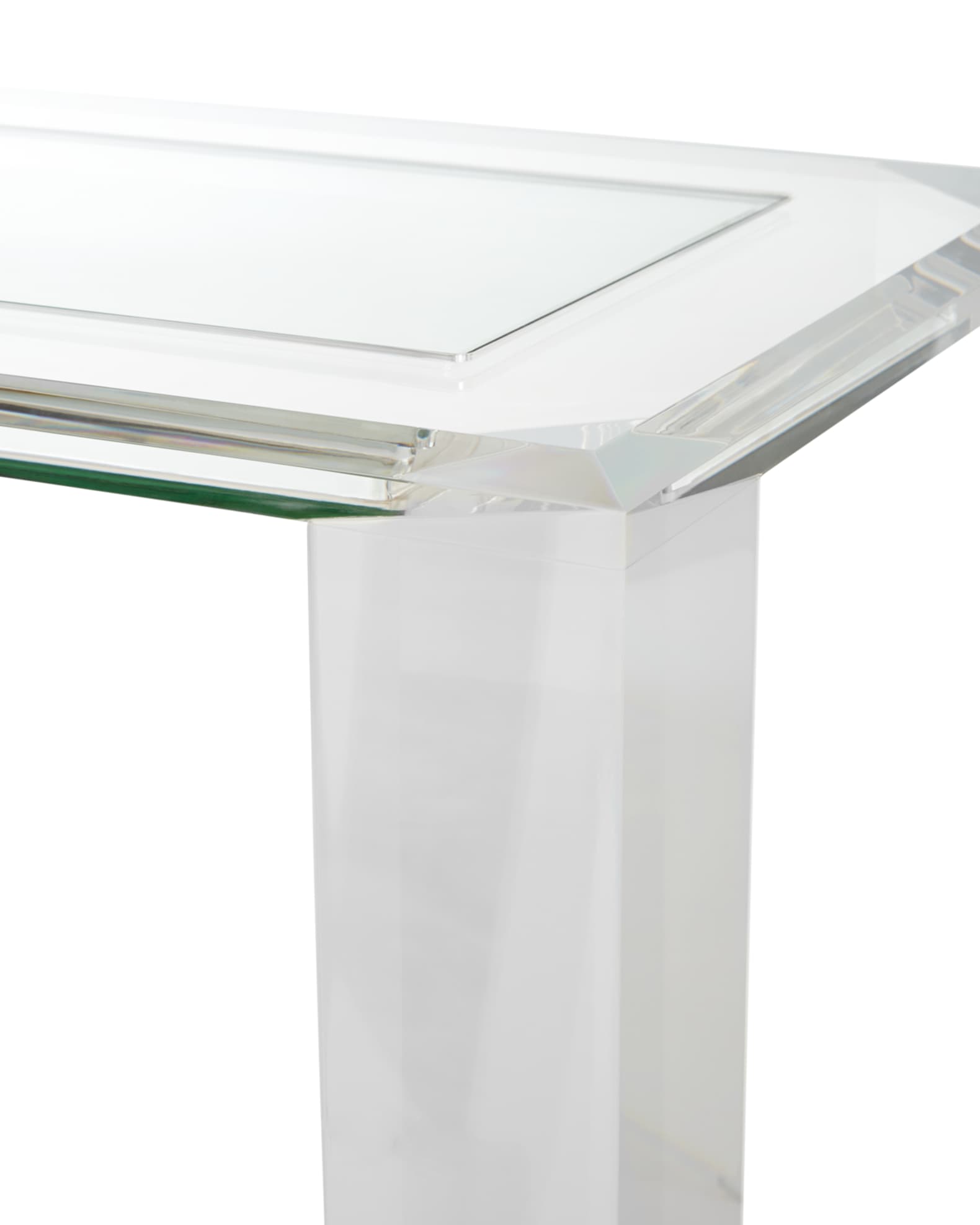Interlude Home Surrey Acrylic Console Table